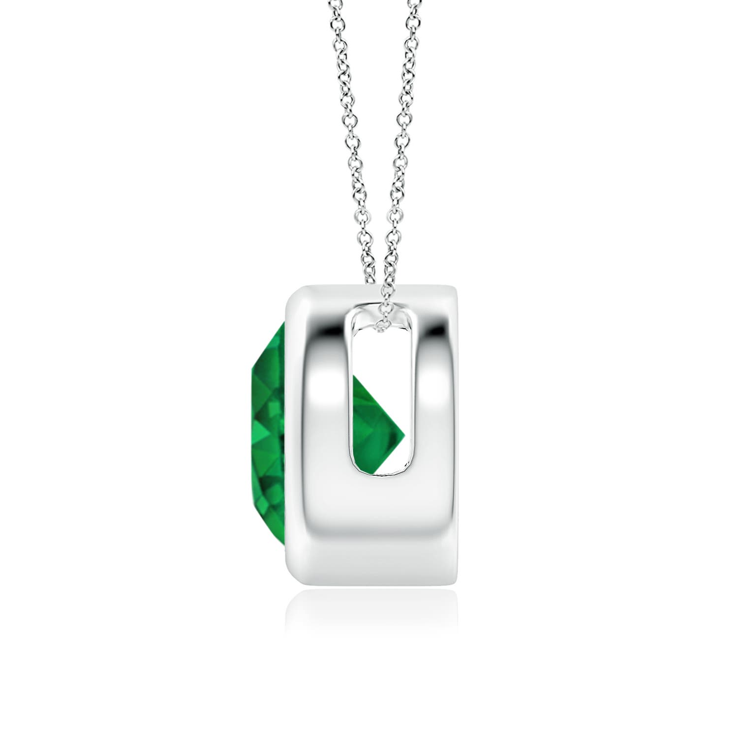 AAA - Emerald / 1.75 CT / 14 KT White Gold