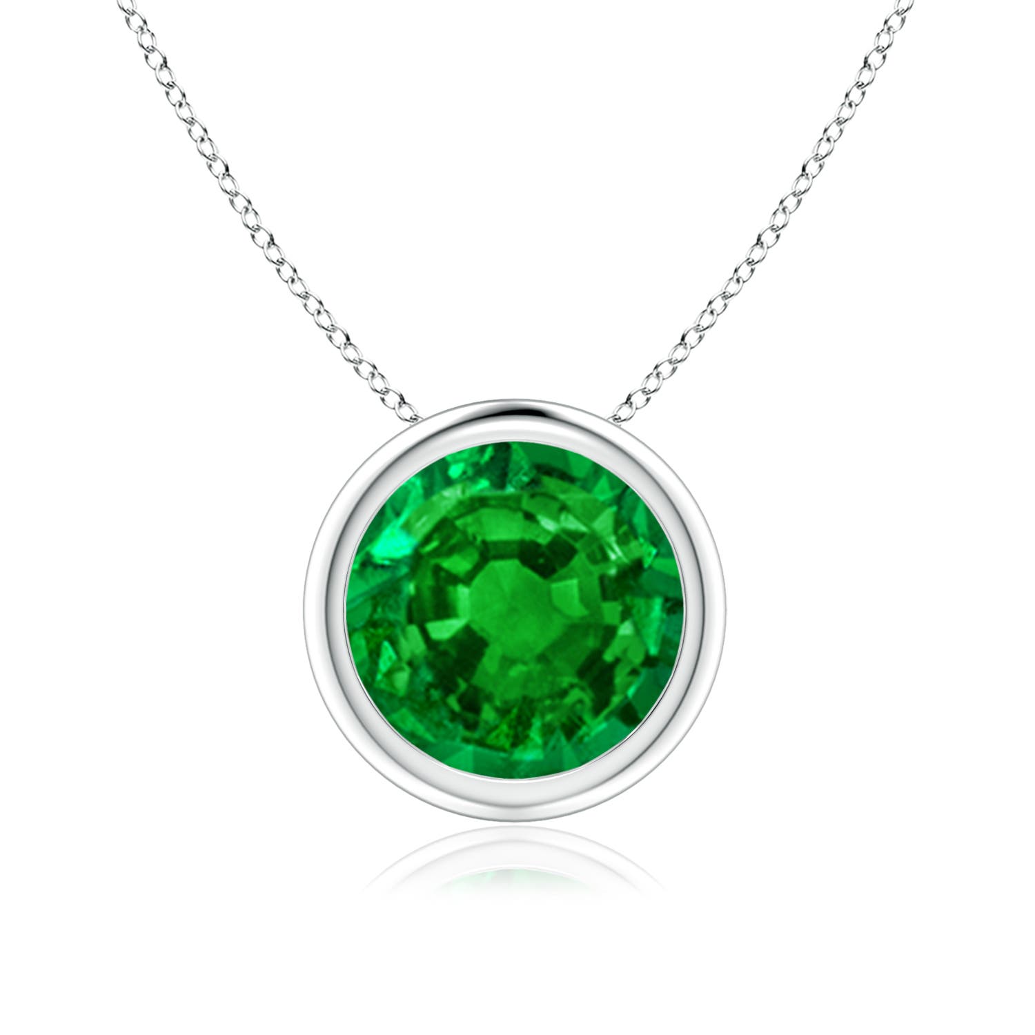 AAAA - Emerald / 1.75 CT / 14 KT White Gold