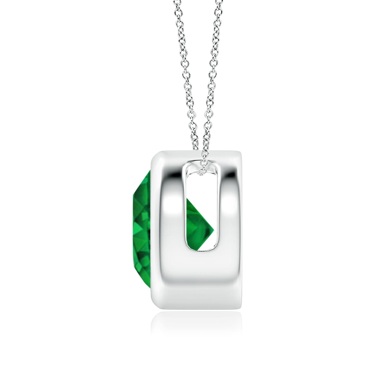 AAAA - Emerald / 1.75 CT / 14 KT White Gold