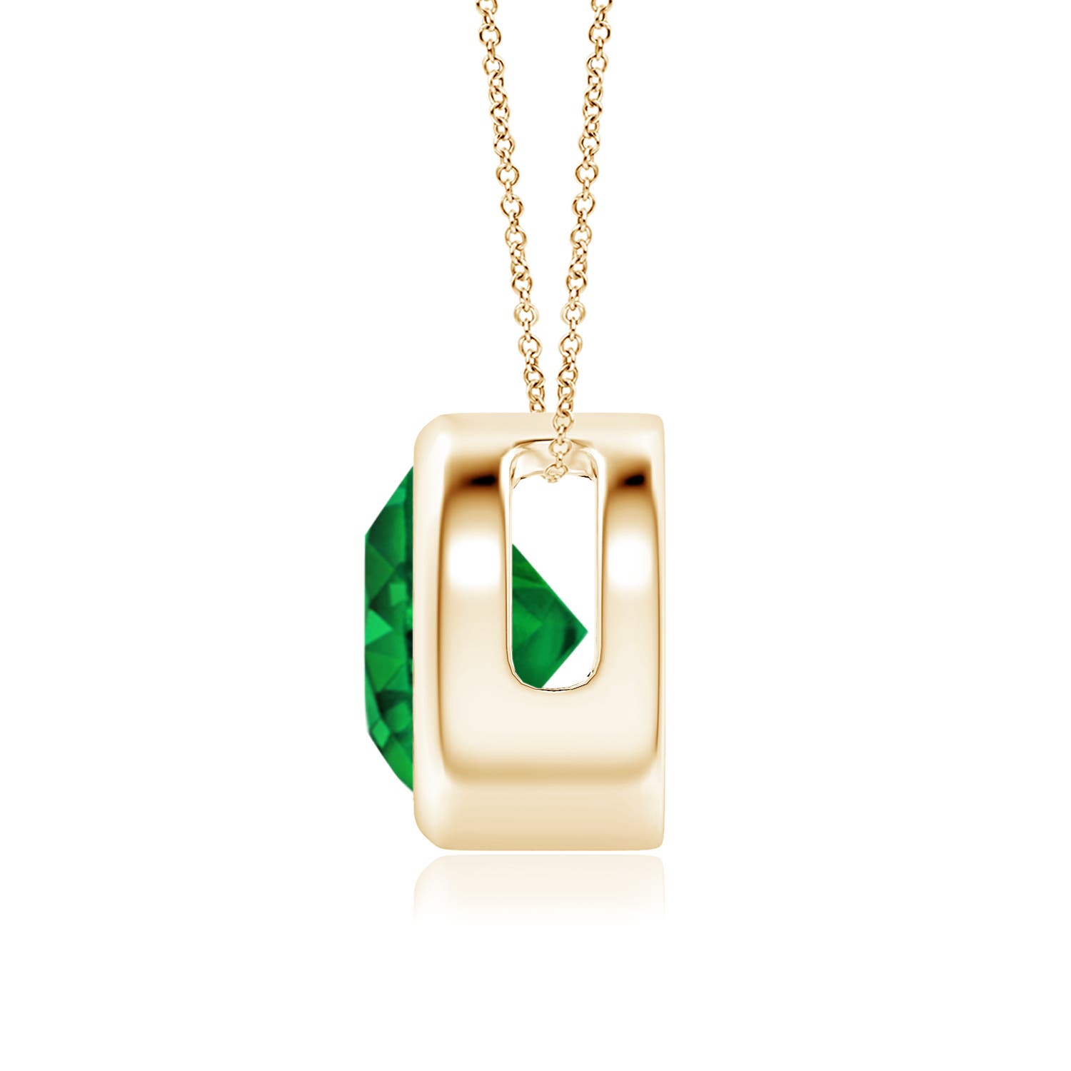 AAAA - Emerald / 1.75 CT / 14 KT Yellow Gold