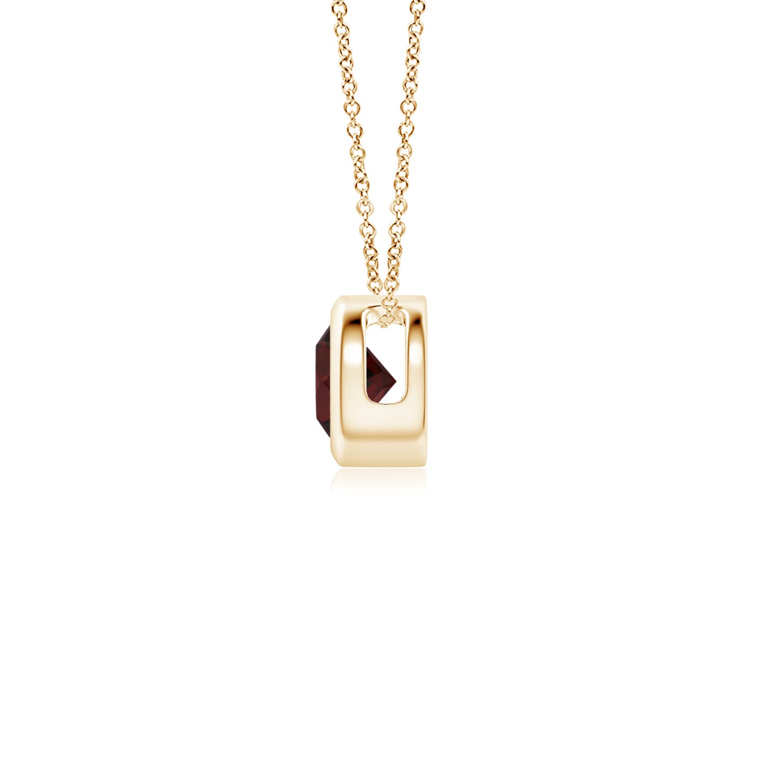 A - Garnet / 0.33 CT / 14 KT Yellow Gold