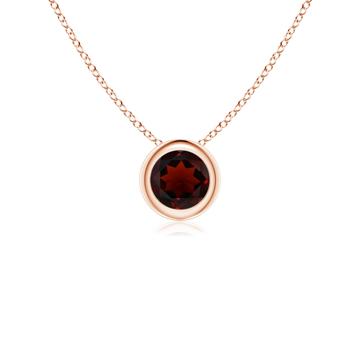 AA - Garnet / 0.33 CT / 14 KT Rose Gold