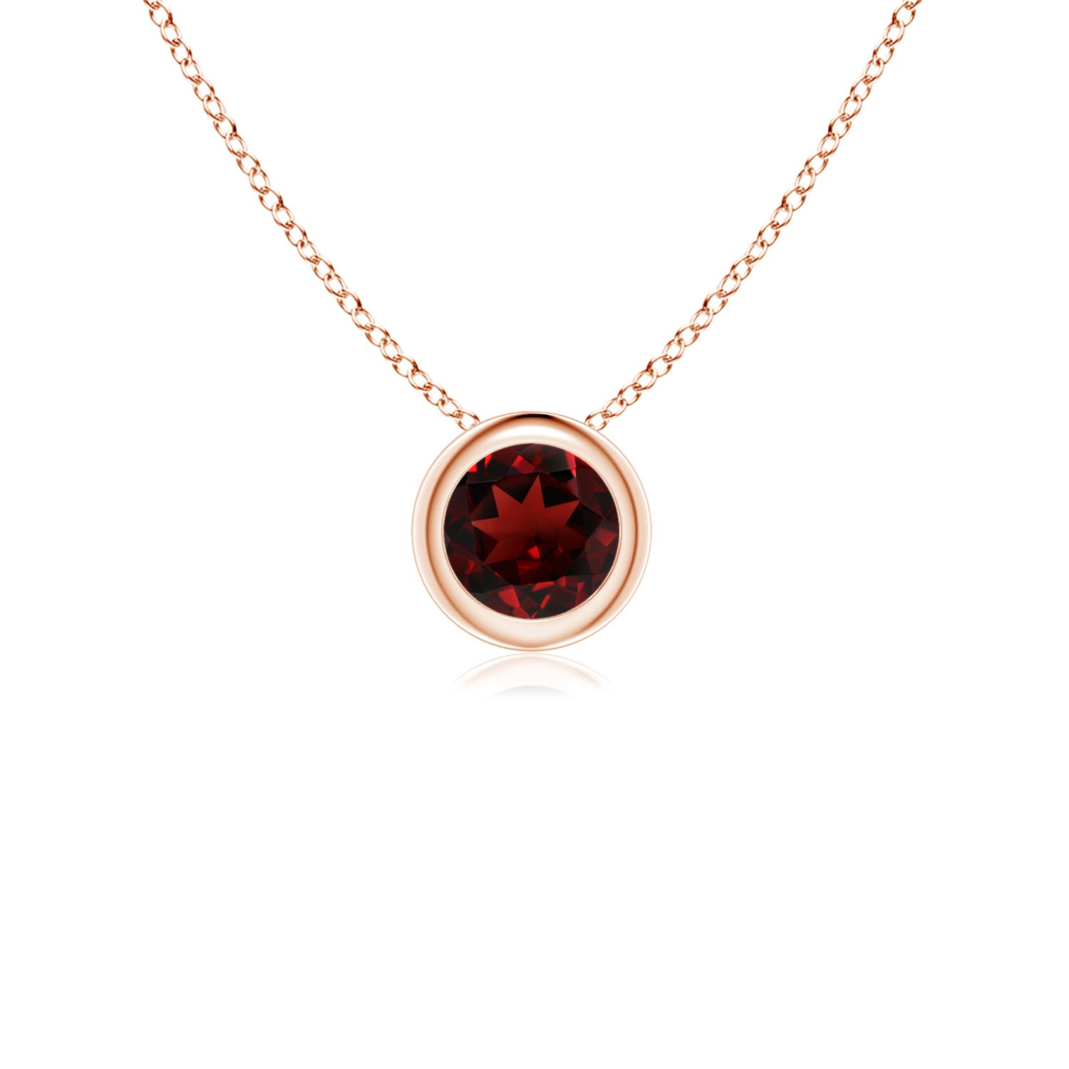 AAA - Garnet / 0.33 CT / 14 KT Rose Gold