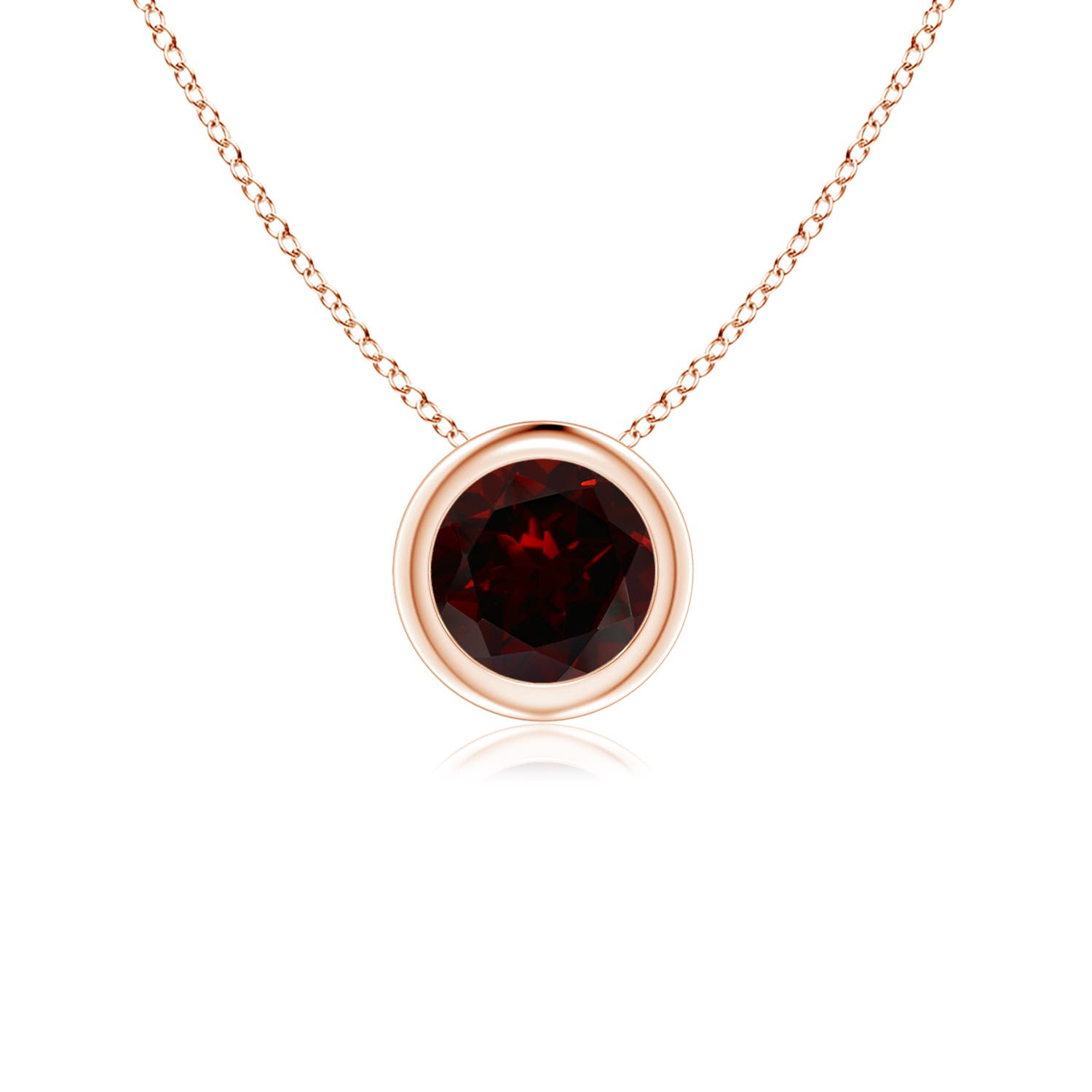 A - Garnet / 0.6 CT / 14 KT Rose Gold