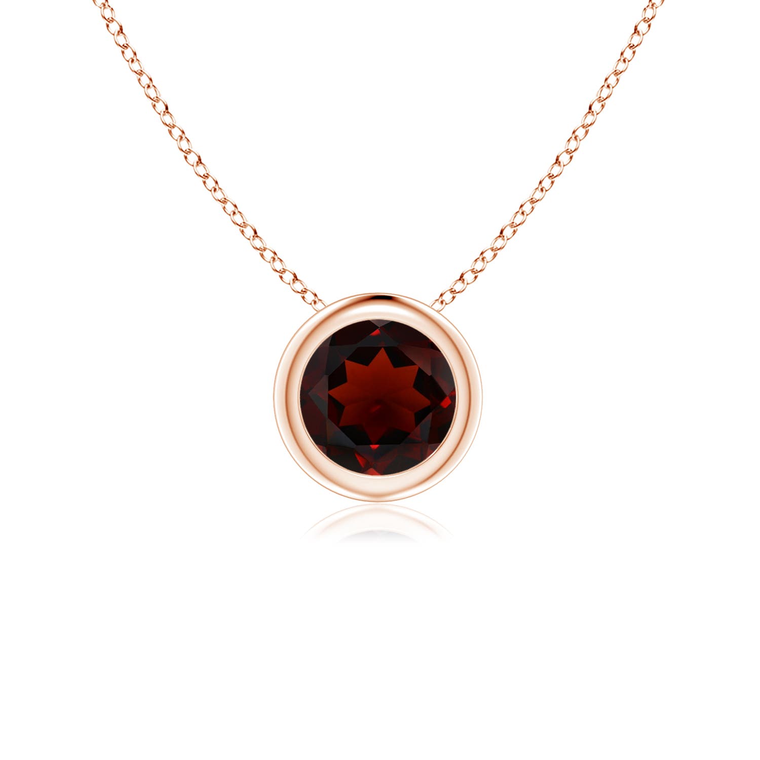 AA - Garnet / 0.6 CT / 14 KT Rose Gold