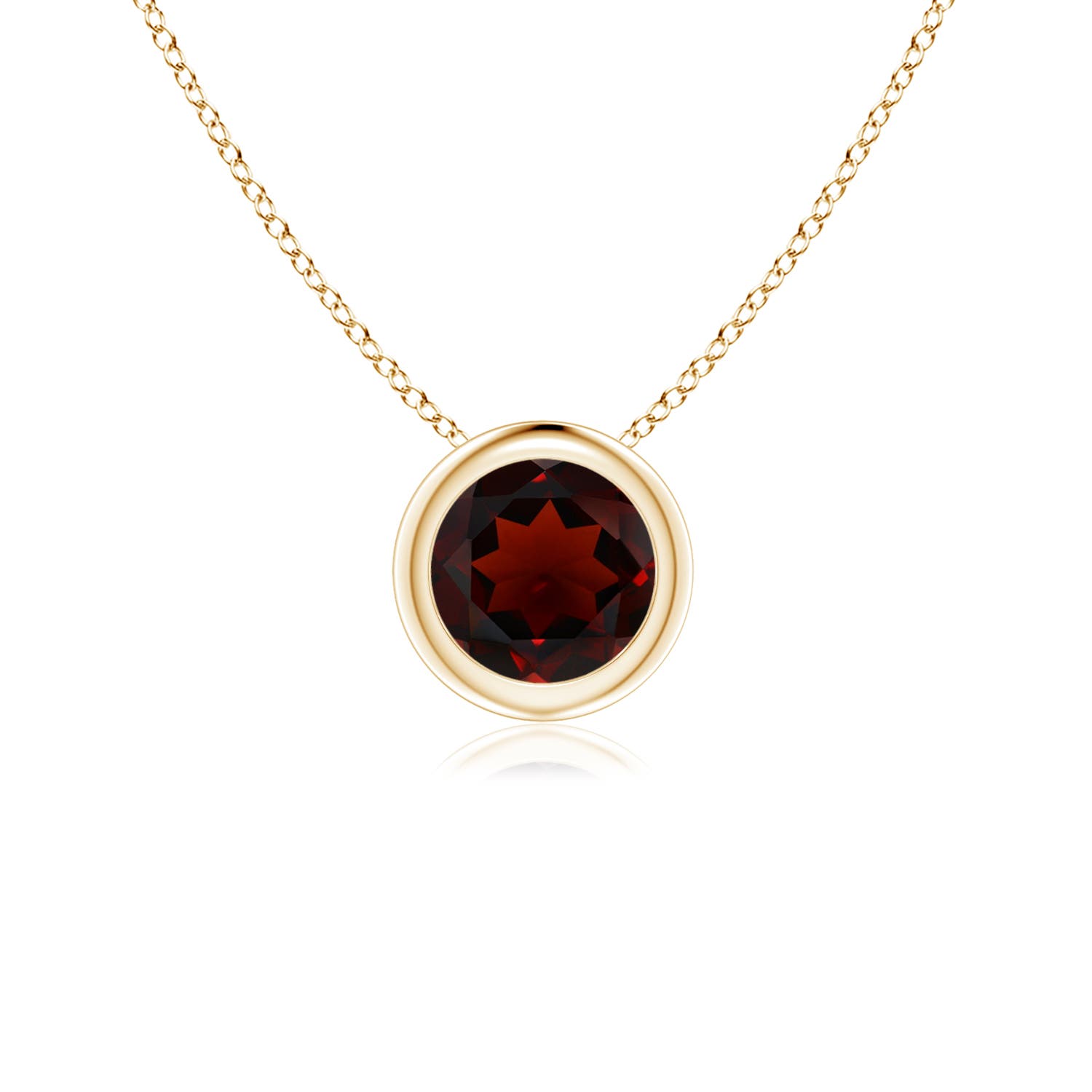 AA - Garnet / 0.6 CT / 14 KT Yellow Gold