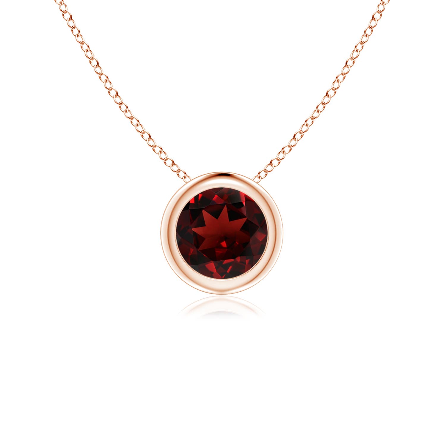 AAA - Garnet / 0.6 CT / 14 KT Rose Gold