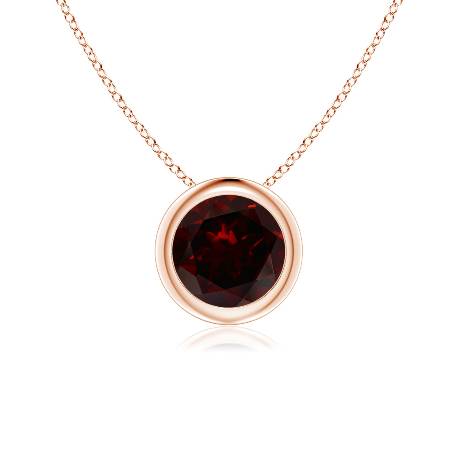 A - Garnet / 1 CT / 14 KT Rose Gold