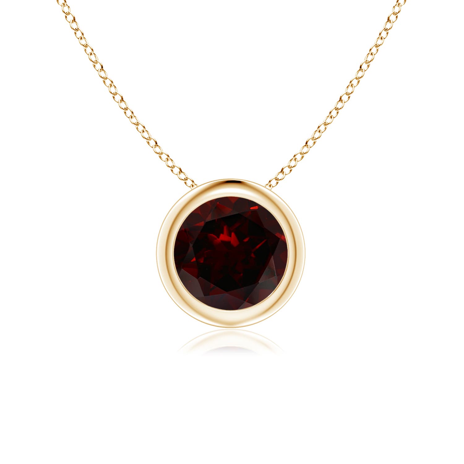 A - Garnet / 1 CT / 14 KT Yellow Gold