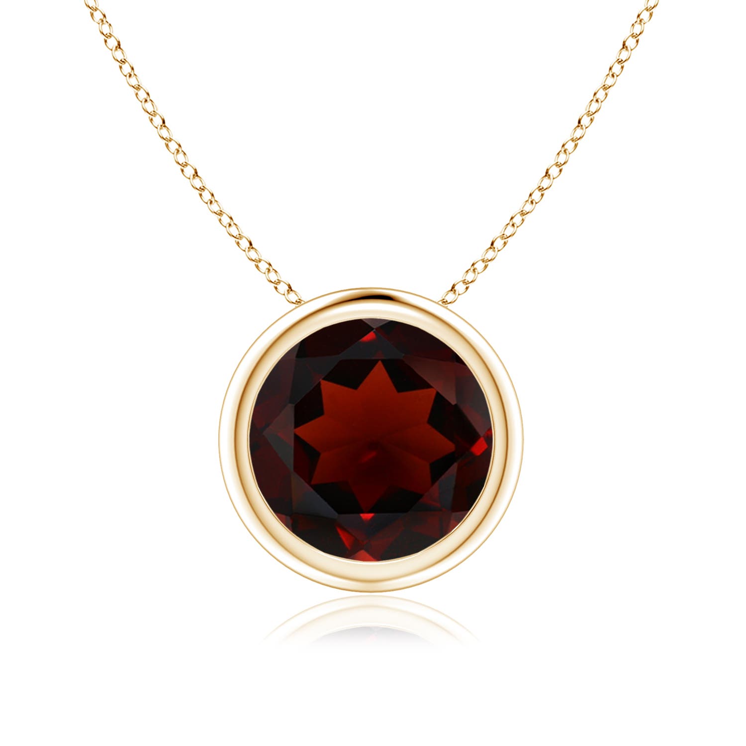 AA - Garnet / 2.2 CT / 14 KT Yellow Gold