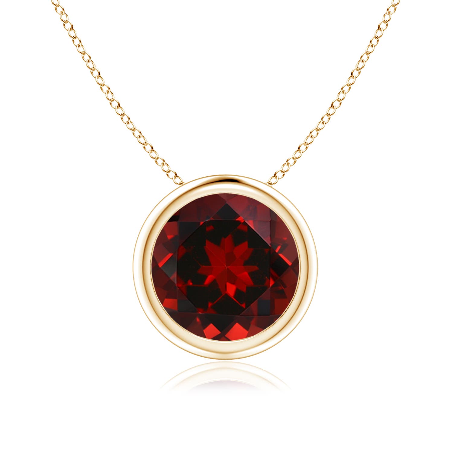 AAAA - Garnet / 2.2 CT / 14 KT Yellow Gold