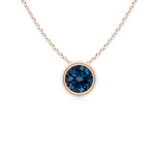 Round AAAA London Blue Topaz