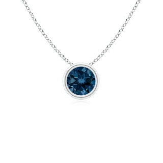 Round AAAA London Blue Topaz