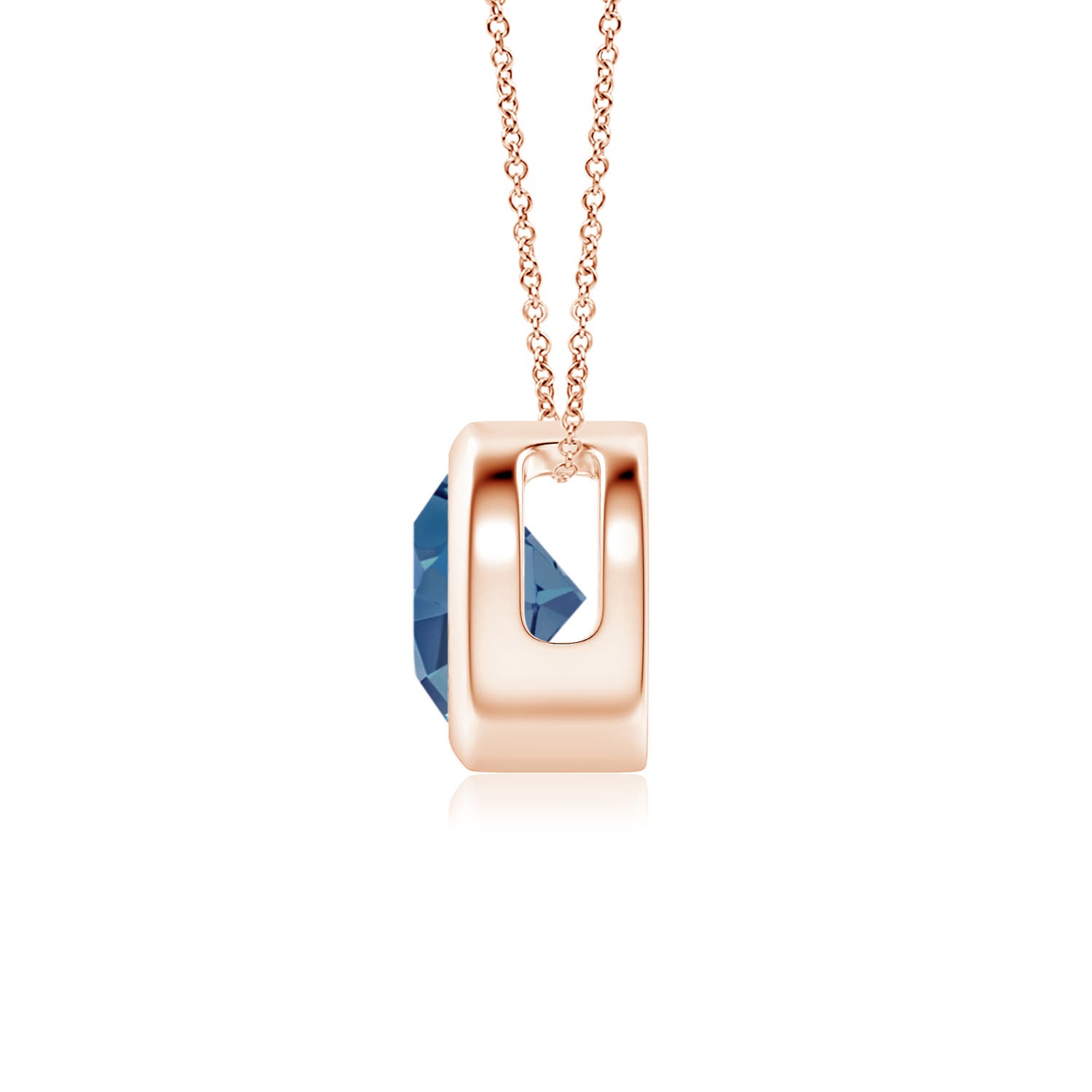 A - London Blue Topaz / 0.95 CT / 14 KT Rose Gold