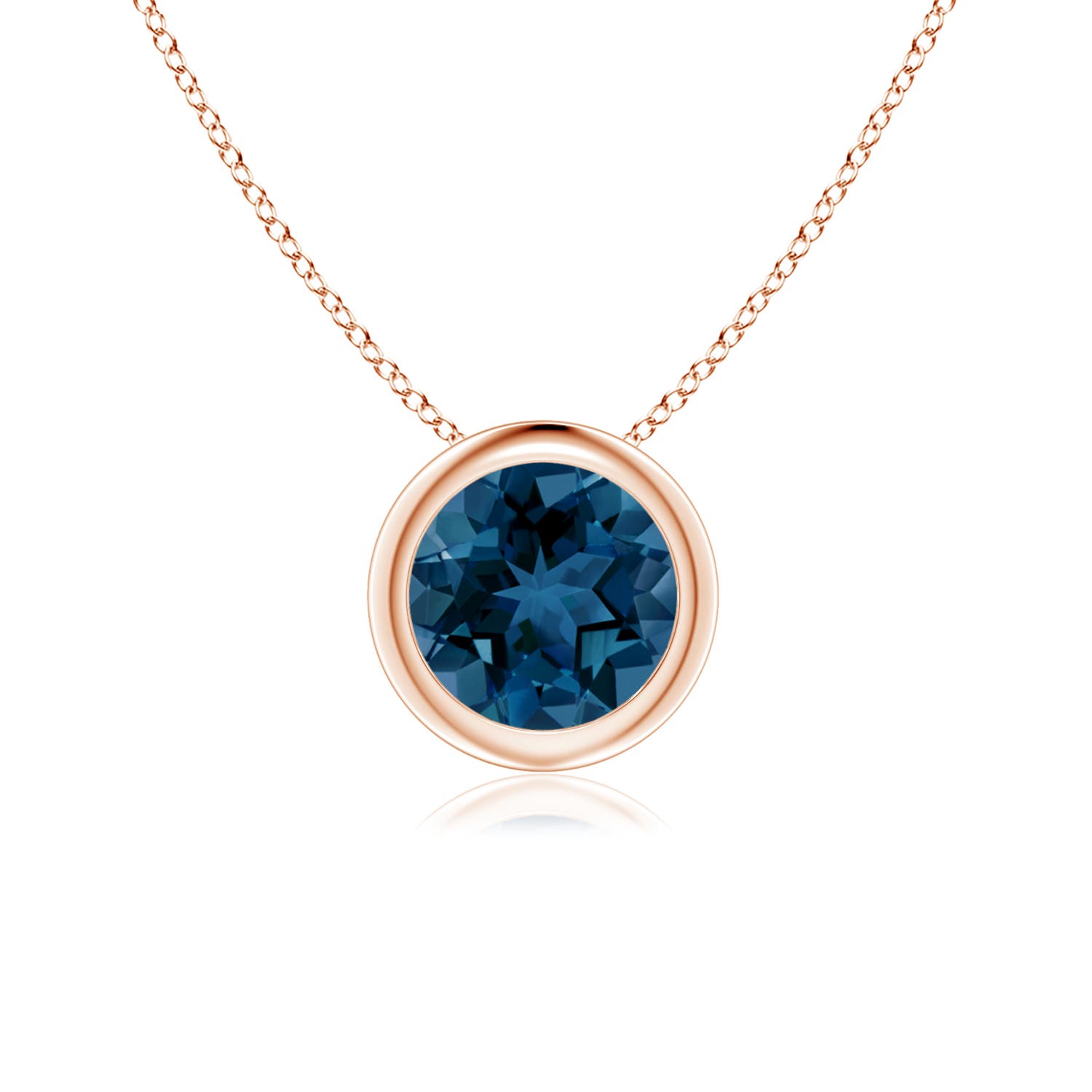 AAA - London Blue Topaz / 0.95 CT / 14 KT Rose Gold