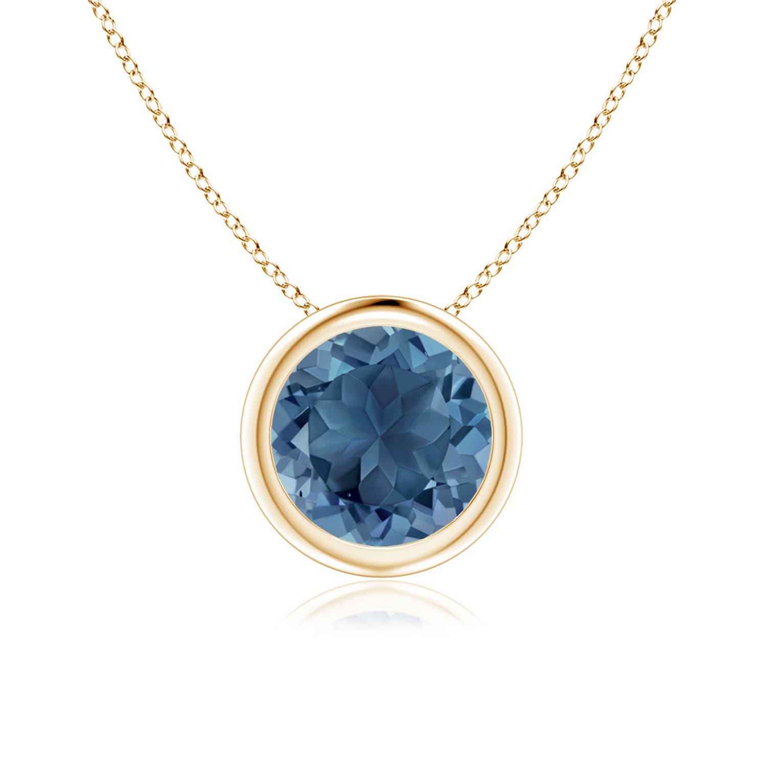 A - London Blue Topaz / 1.55 CT / 14 KT Yellow Gold