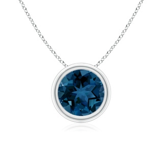 Round AAA London Blue Topaz