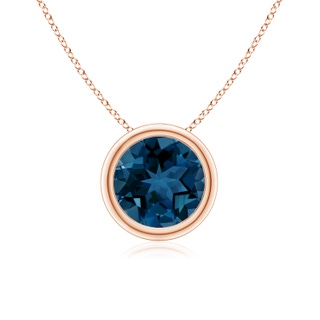Round AAA London Blue Topaz