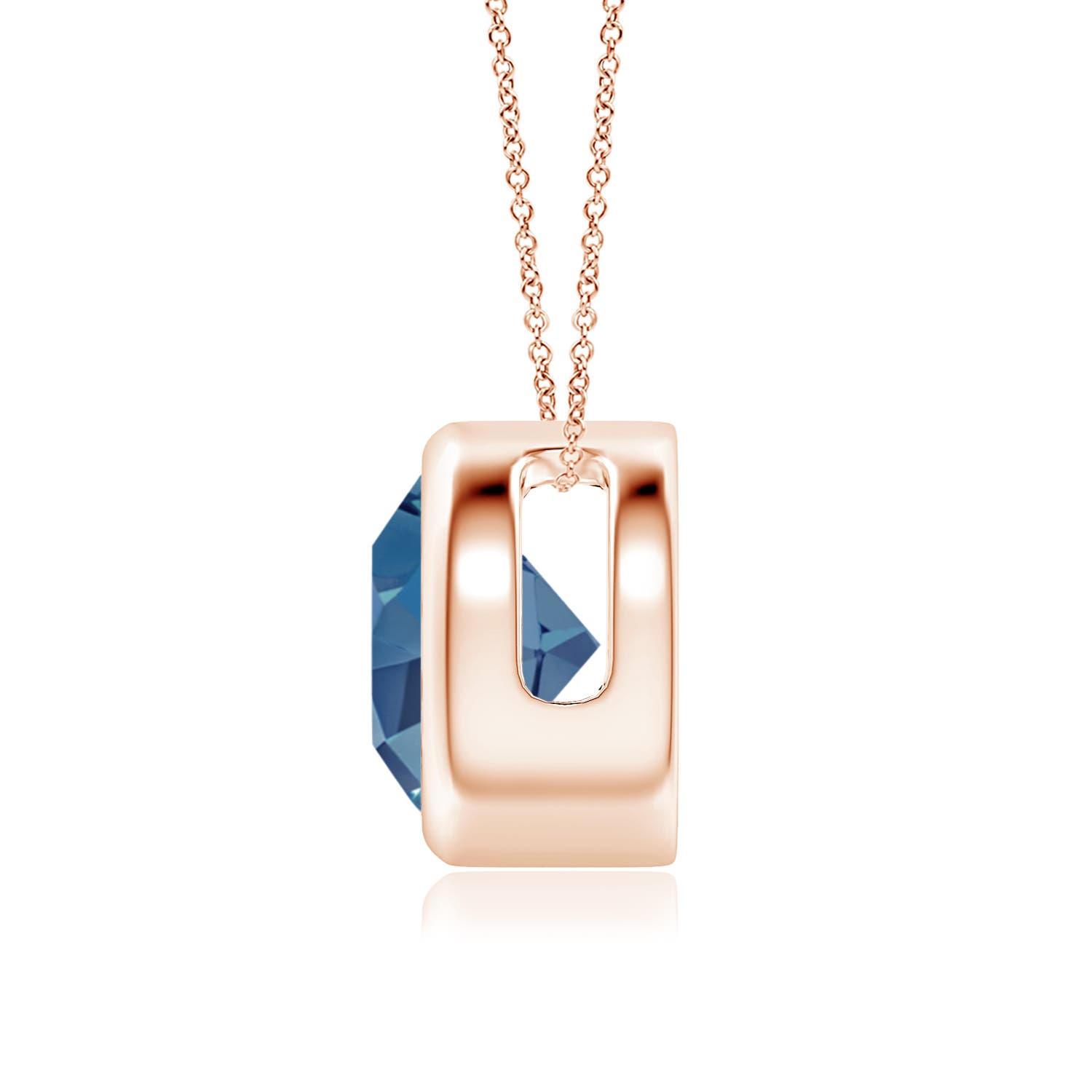 A - London Blue Topaz / 2.35 CT / 14 KT Rose Gold