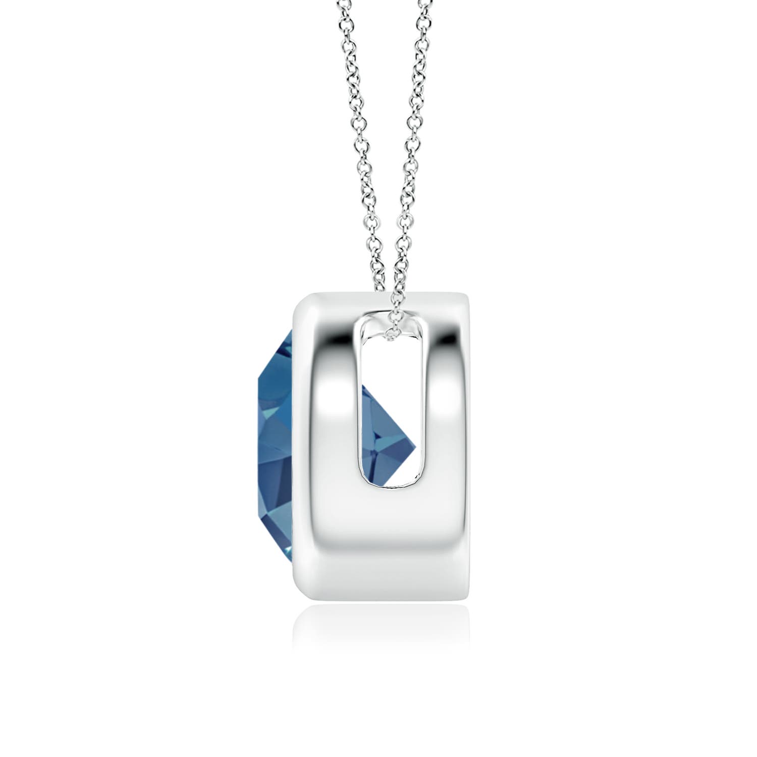 A - London Blue Topaz / 2.35 CT / 14 KT White Gold