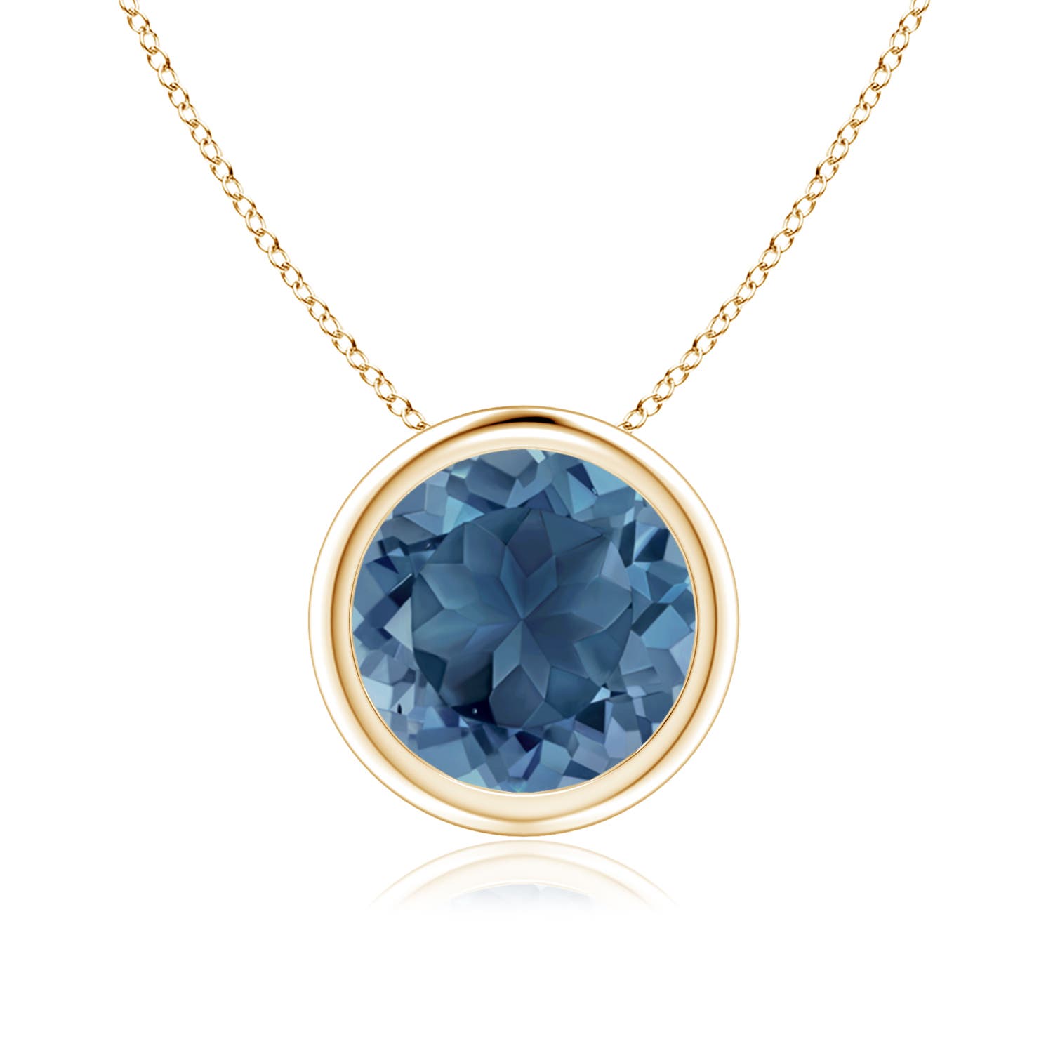 A - London Blue Topaz / 2.35 CT / 14 KT Yellow Gold