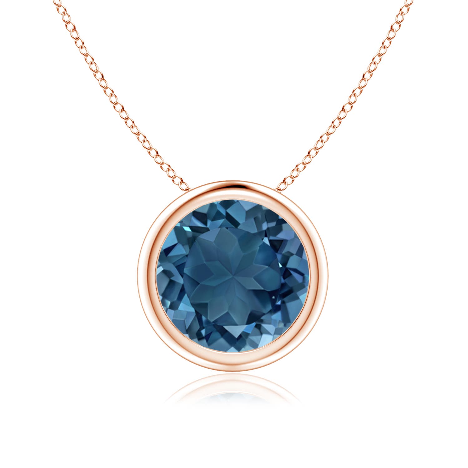 AA - London Blue Topaz / 2.35 CT / 14 KT Rose Gold