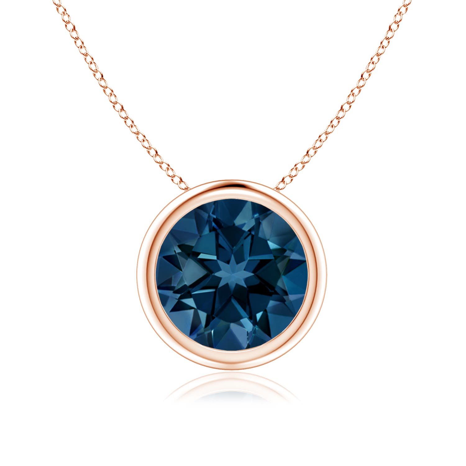 AAAA - London Blue Topaz / 2.35 CT / 14 KT Rose Gold