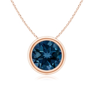 Round AAAA London Blue Topaz