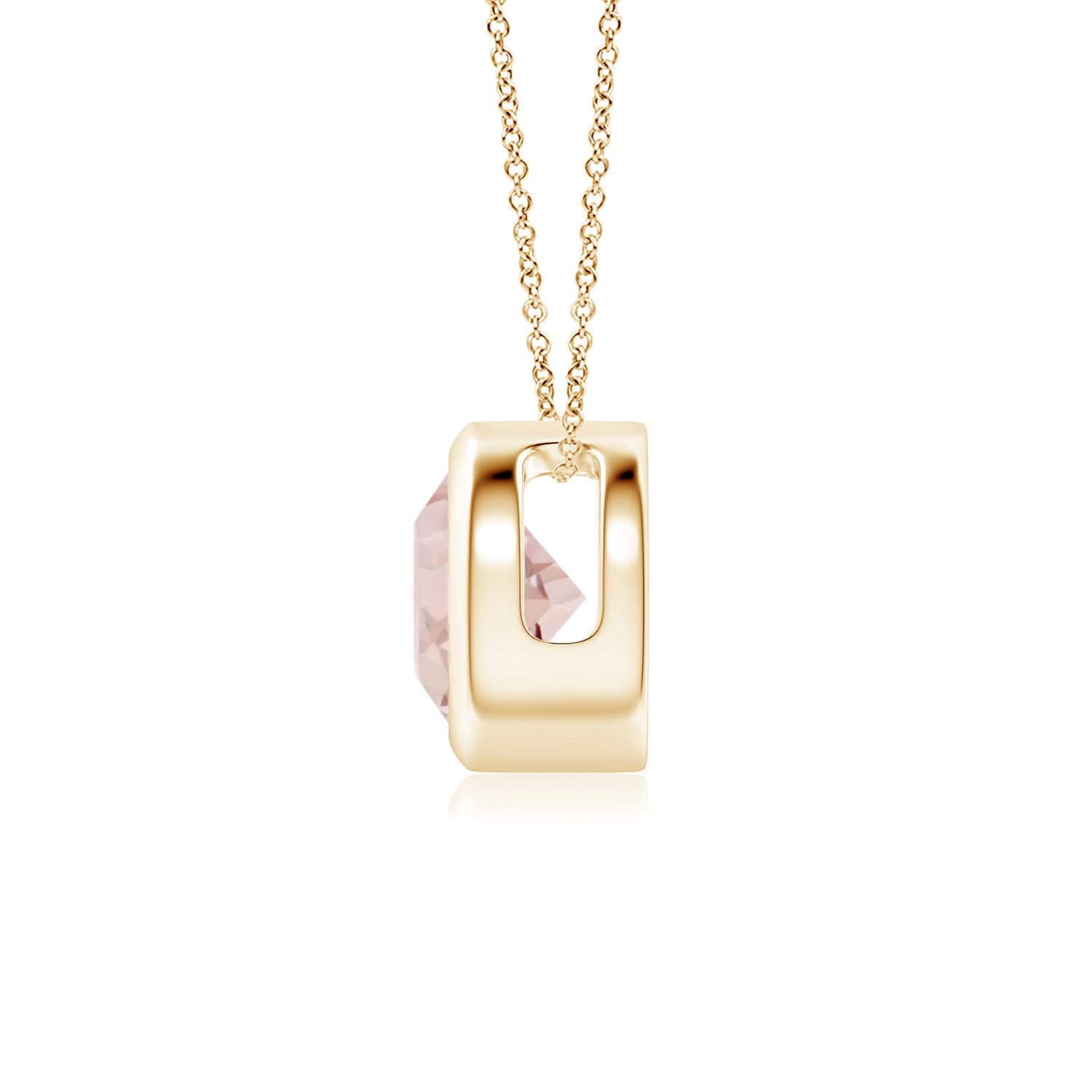 AA - Morganite / 0.7 CT / 14 KT Yellow Gold