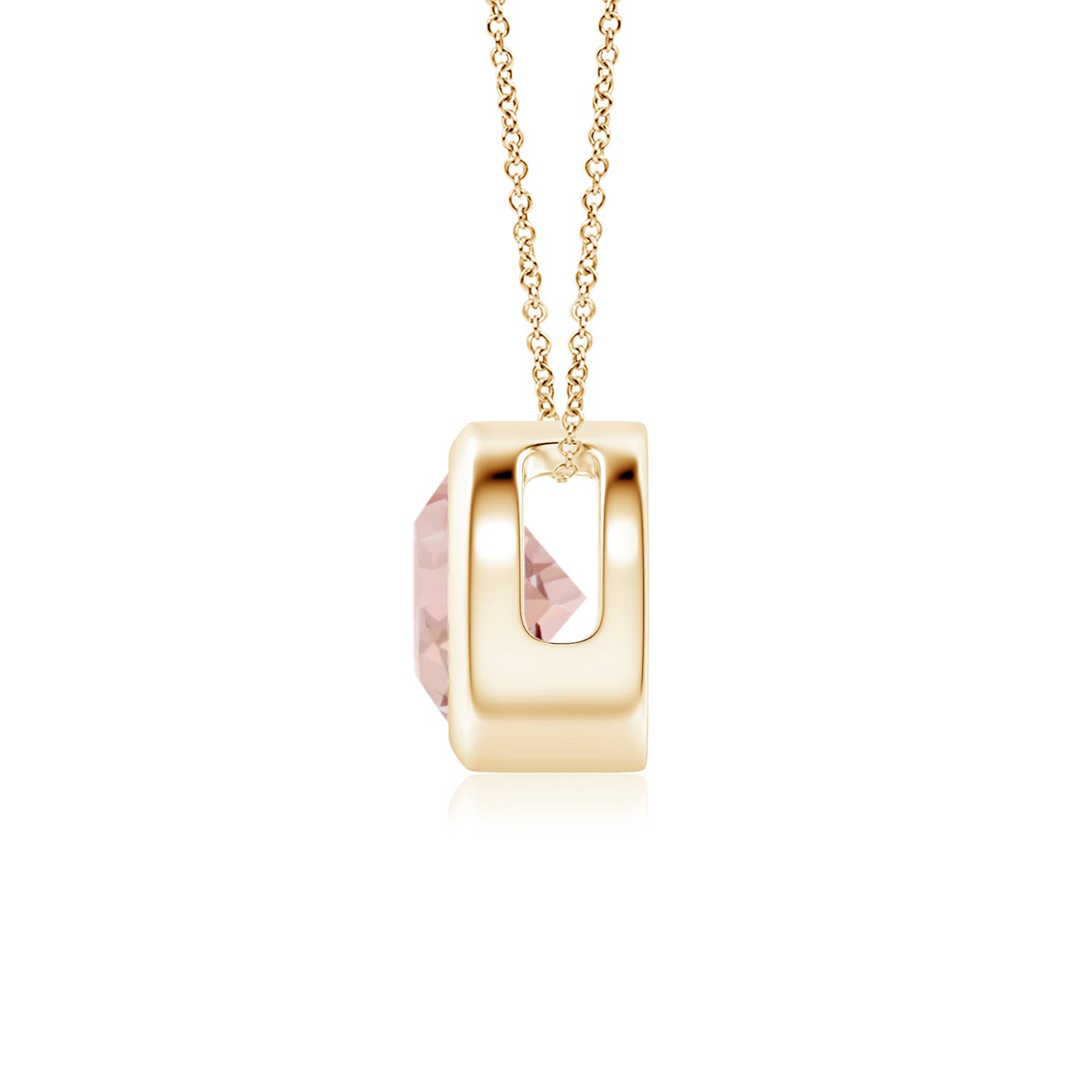 AAA - Morganite / 0.7 CT / 14 KT Yellow Gold