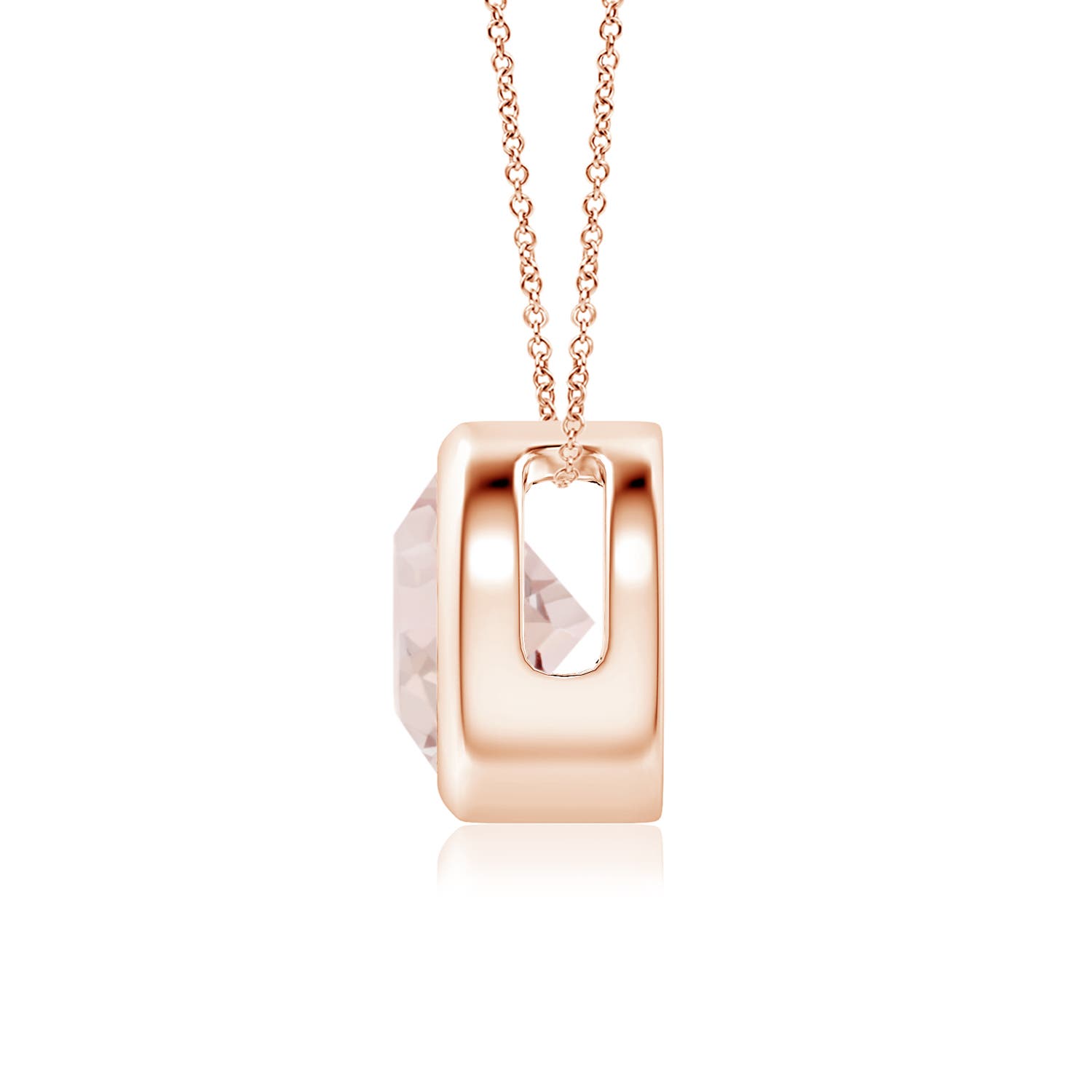 A - Morganite / 1.1 CT / 14 KT Rose Gold