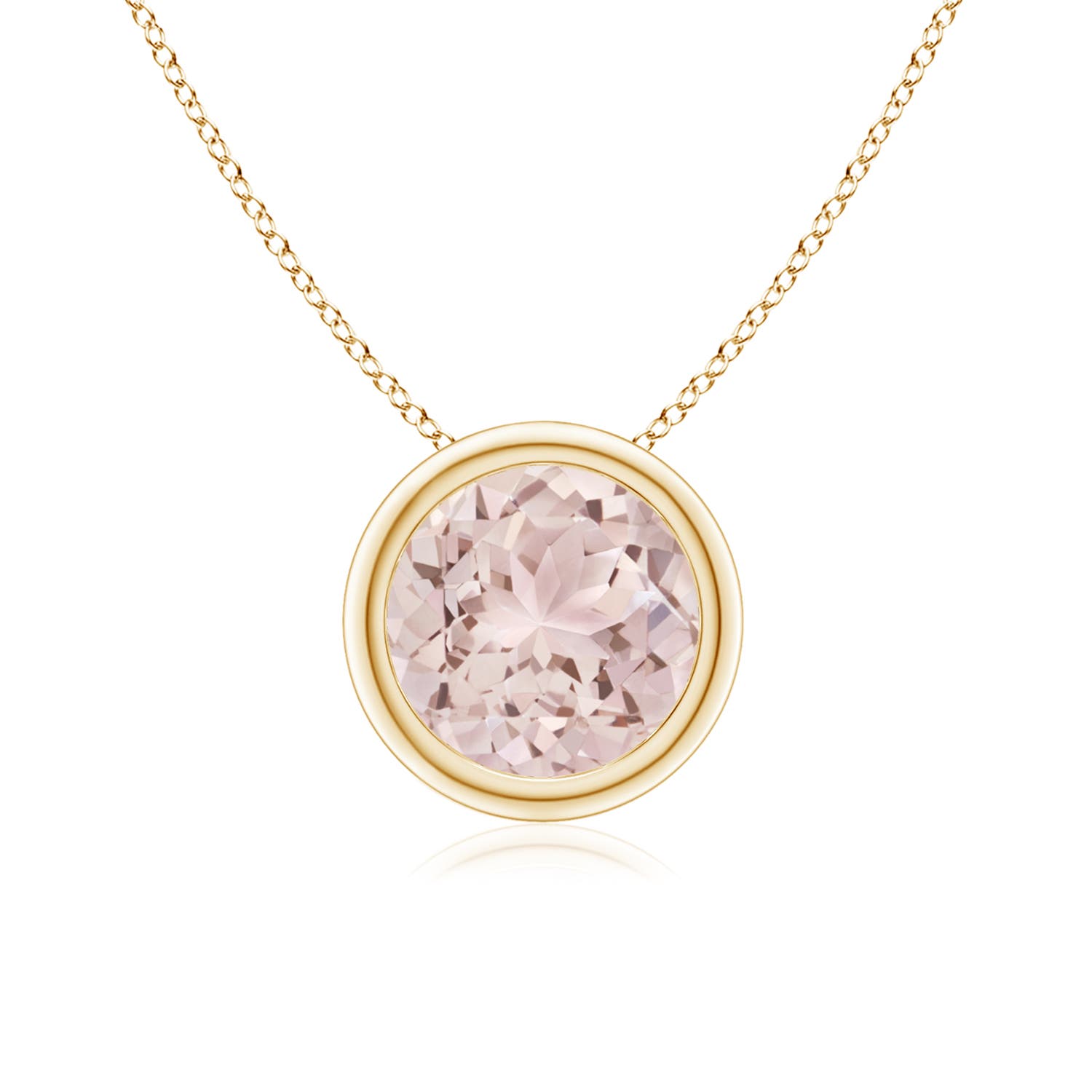 A - Morganite / 1.1 CT / 14 KT Yellow Gold