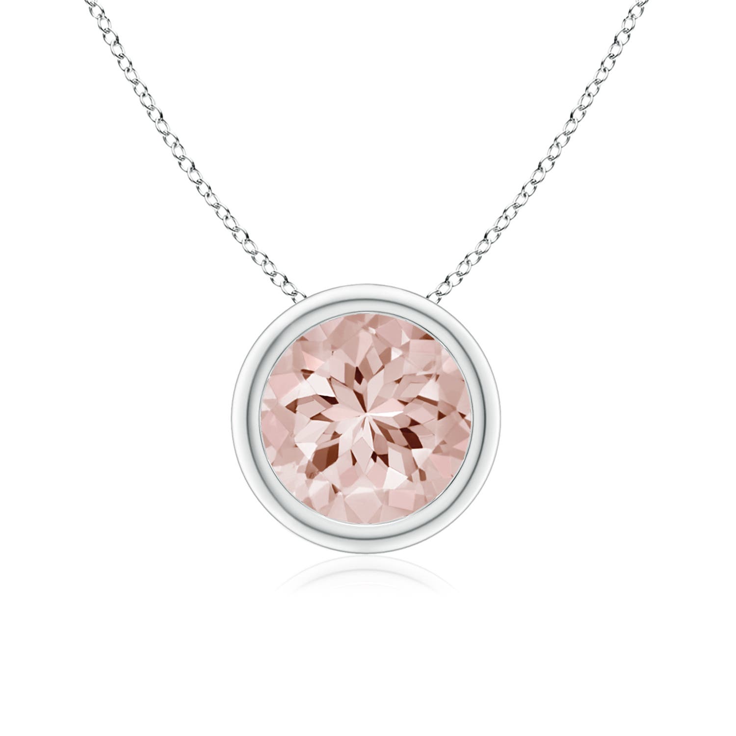 AA - Morganite / 1.1 CT / 14 KT White Gold