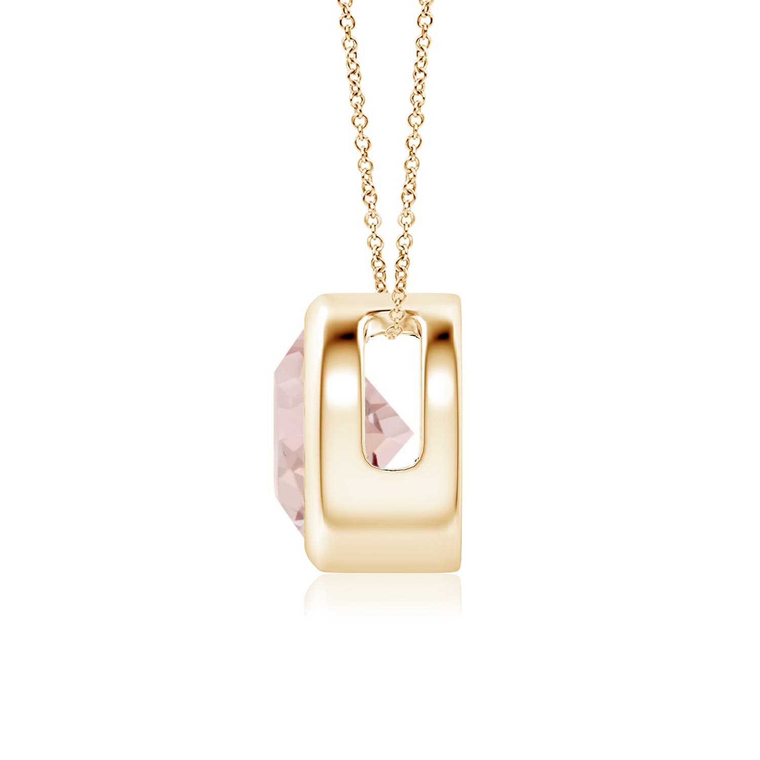 AA - Morganite / 1.1 CT / 14 KT Yellow Gold