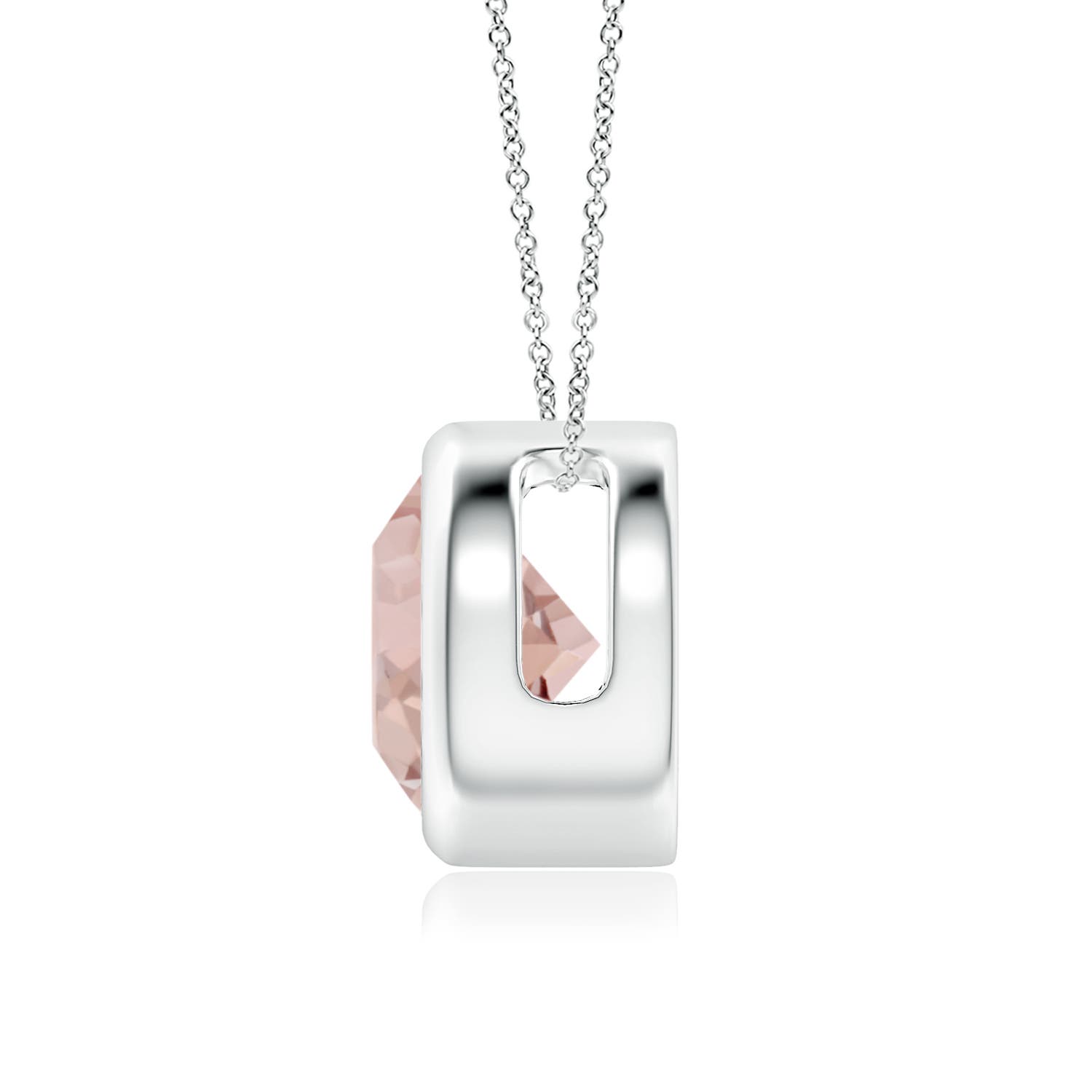 AA - Morganite / 1.65 CT / 14 KT White Gold