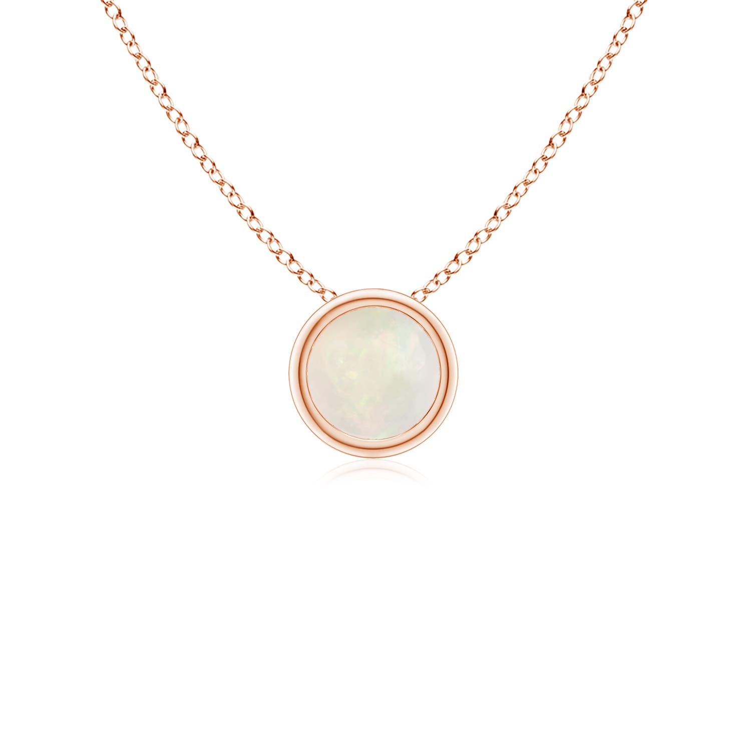 A - Opal / 0.16 CT / 14 KT Rose Gold