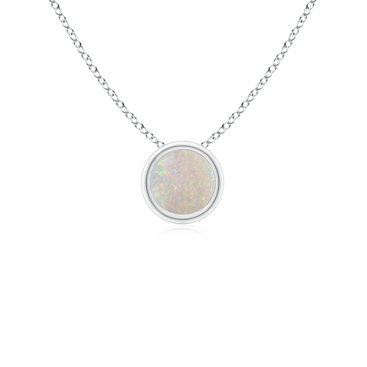 AA - Opal / 0.16 CT / 14 KT White Gold