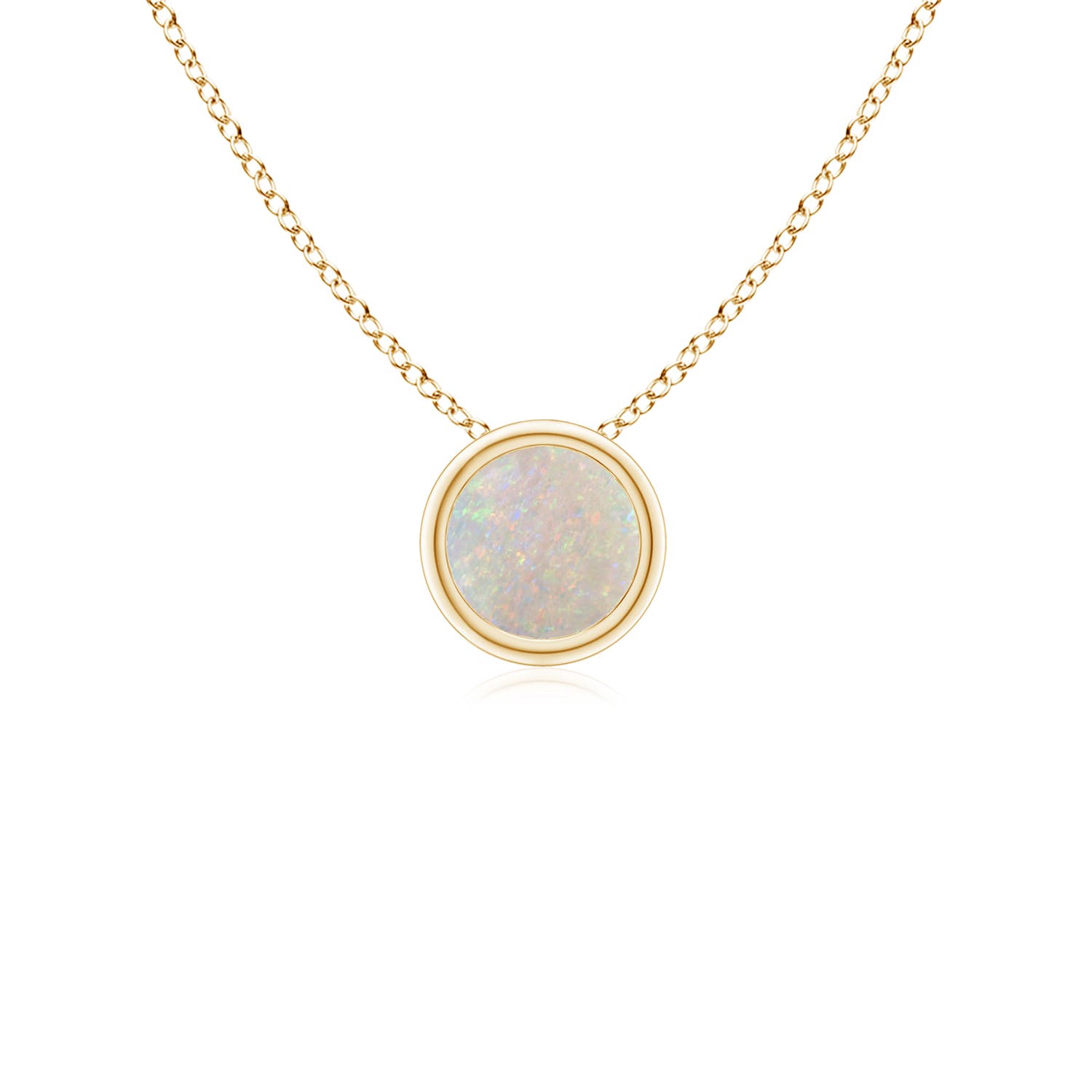 AA - Opal / 0.16 CT / 14 KT Yellow Gold