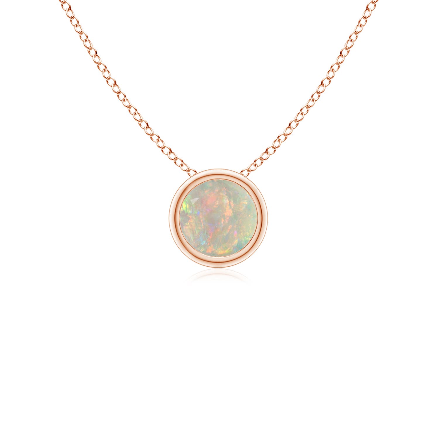 AAAA - Opal / 0.16 CT / 14 KT Rose Gold