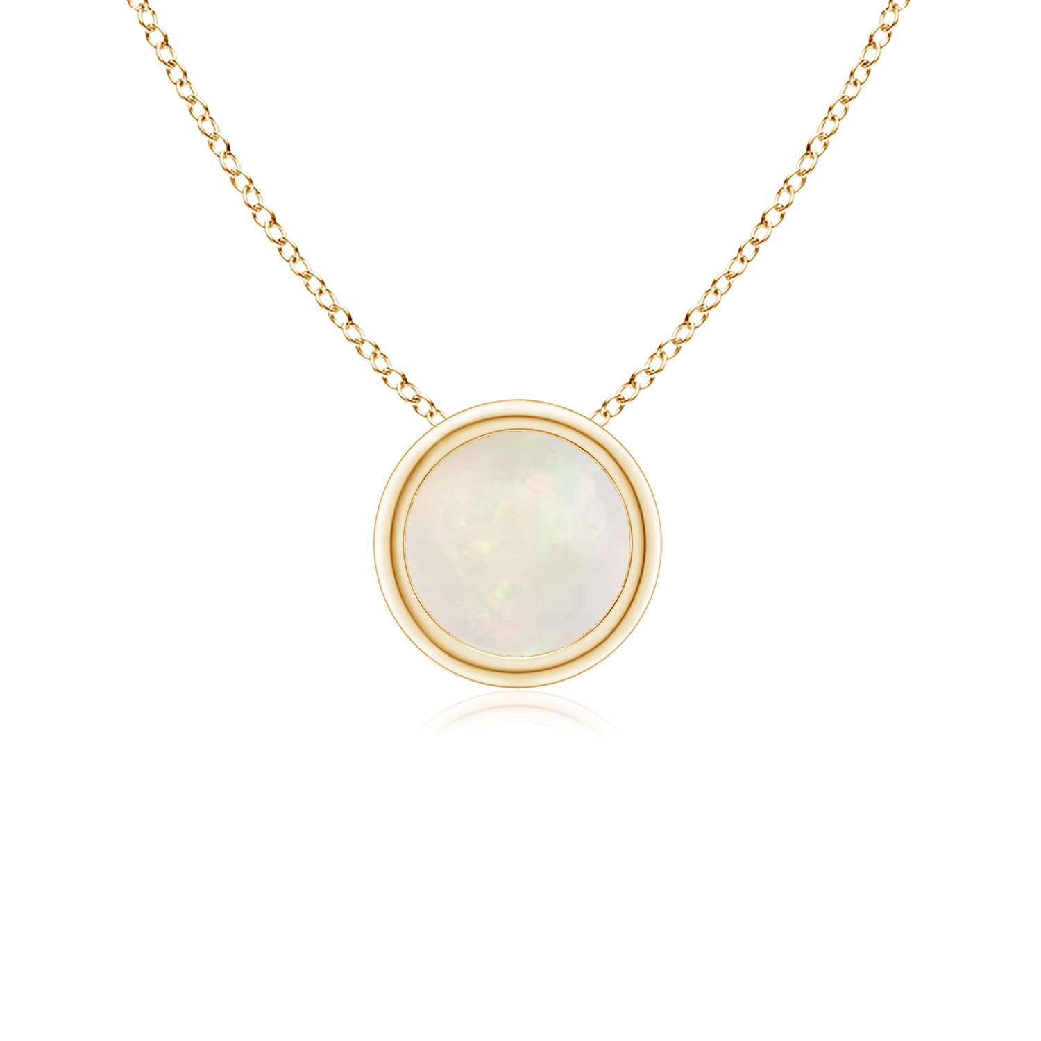 A - Opal / 0.33 CT / 14 KT Yellow Gold