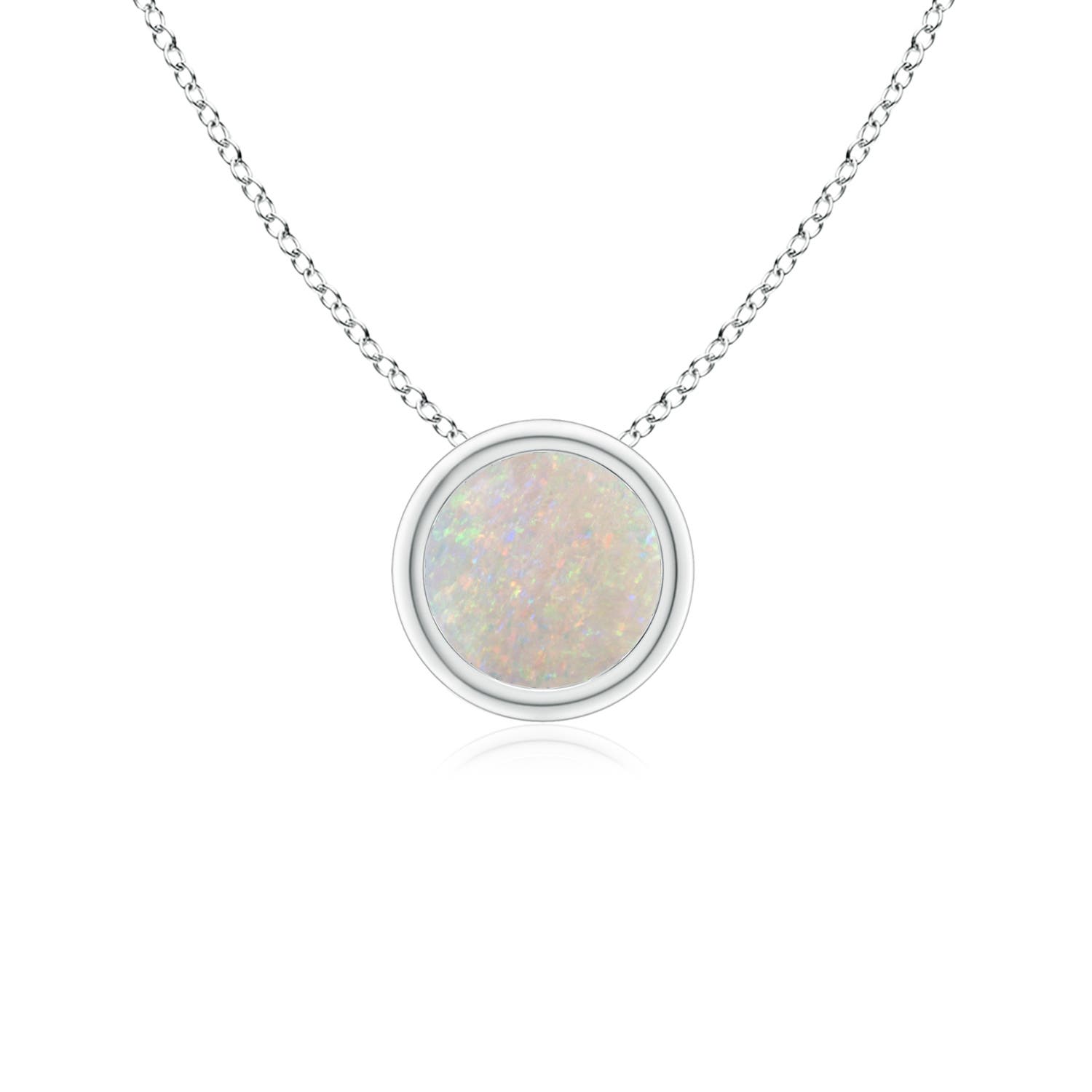 AA - Opal / 0.33 CT / 14 KT White Gold