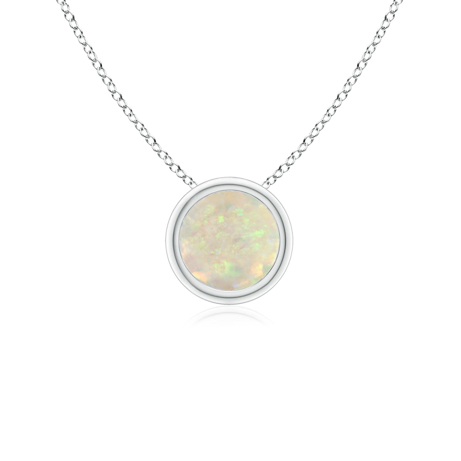 AAA - Opal / 0.33 CT / 14 KT White Gold