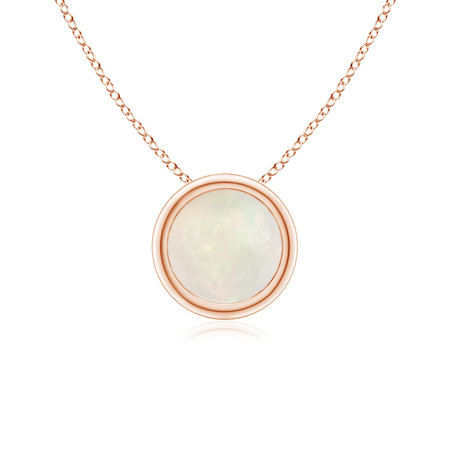 A - Opal / 0.5 CT / 14 KT Rose Gold