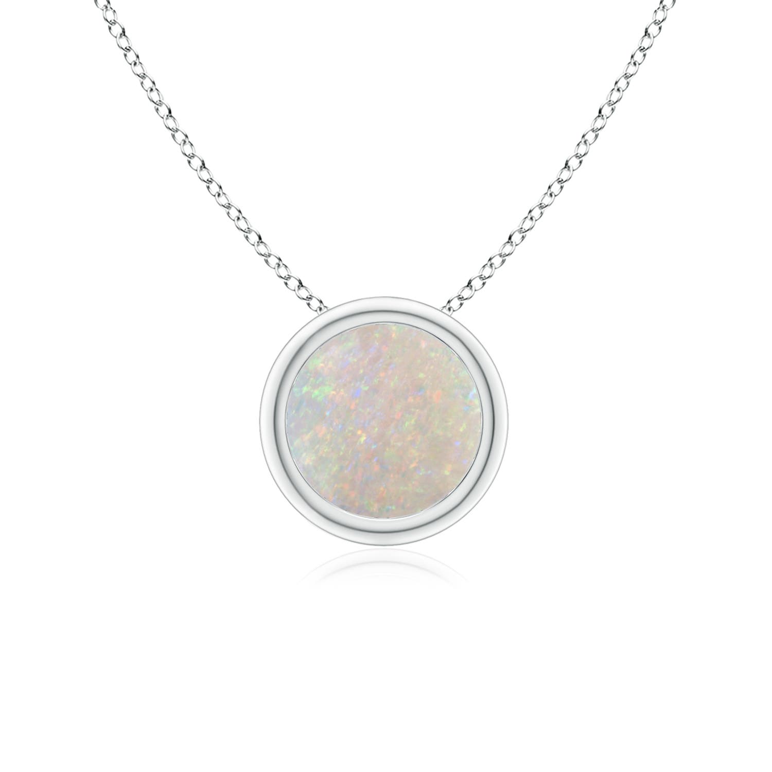 AA - Opal / 0.5 CT / 14 KT White Gold