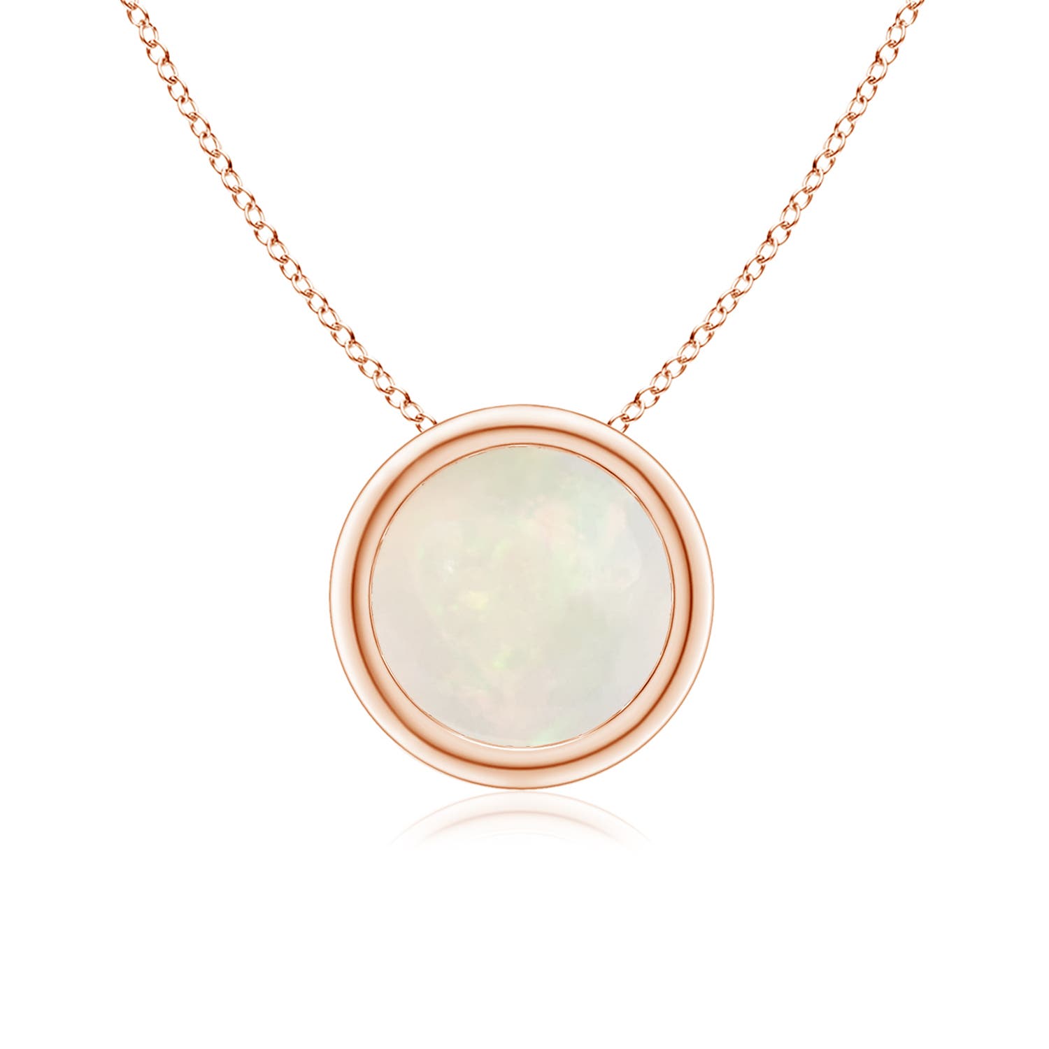 A - Opal / 0.75 CT / 14 KT Rose Gold