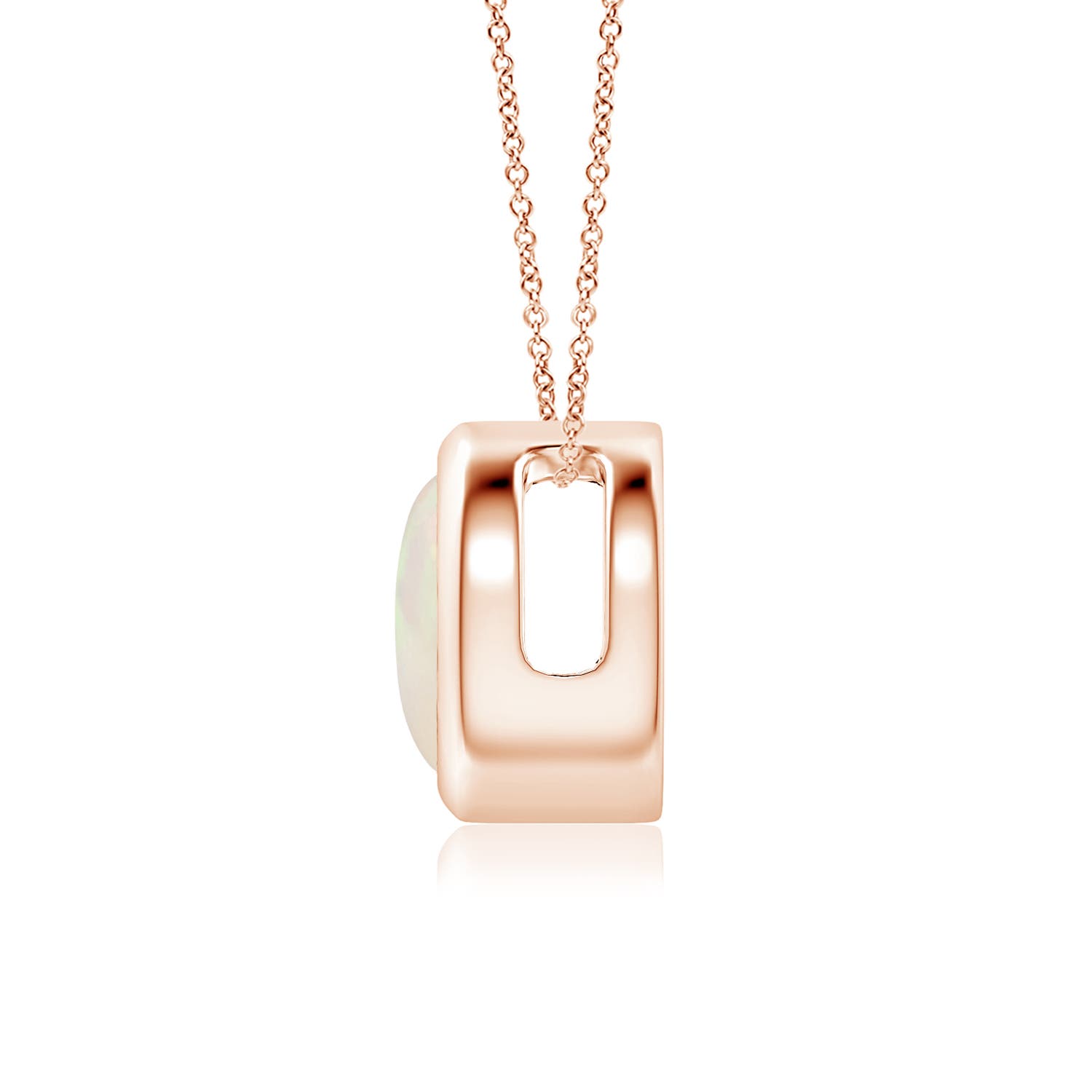 A - Opal / 0.75 CT / 14 KT Rose Gold