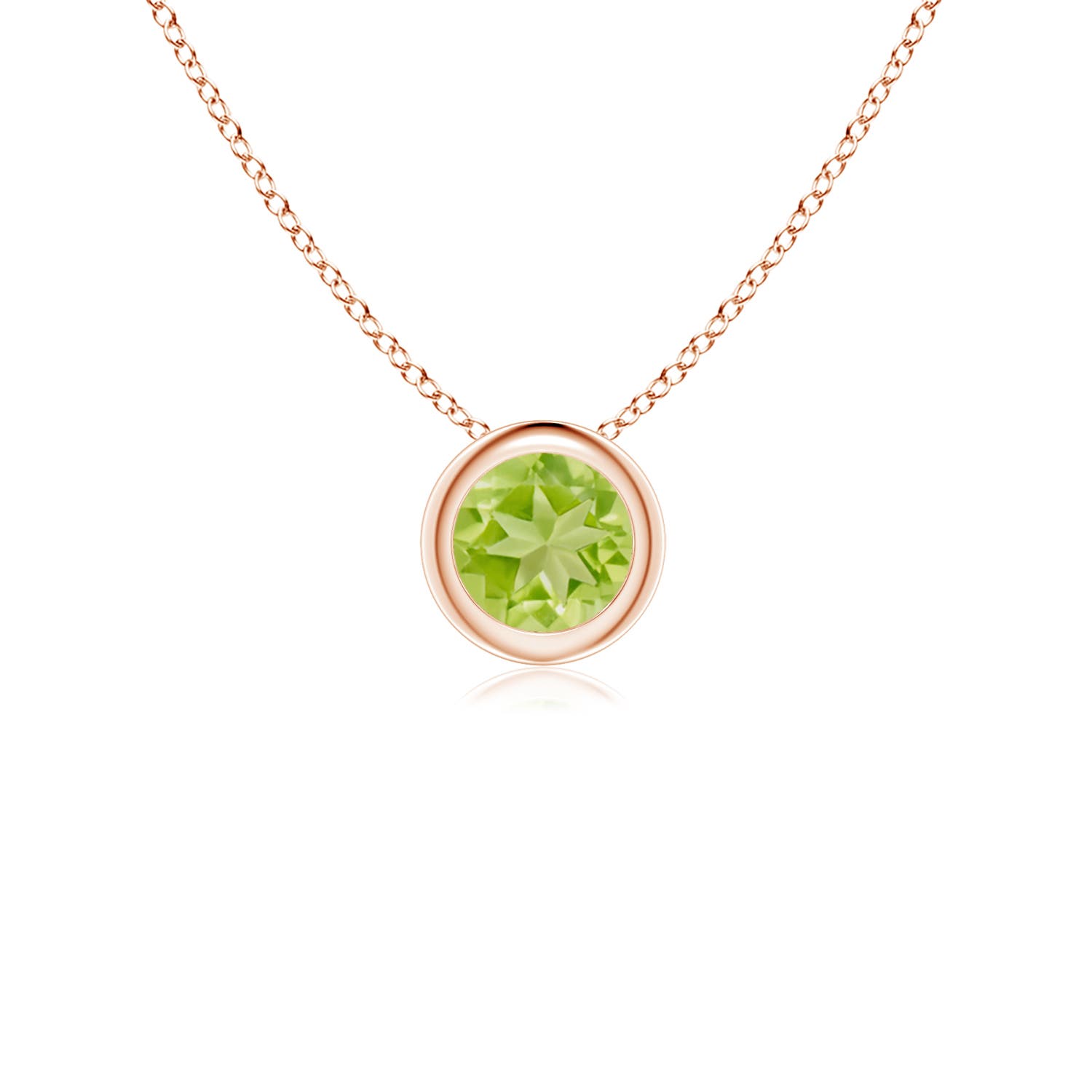 AA - Peridot / 0.3 CT / 14 KT Rose Gold