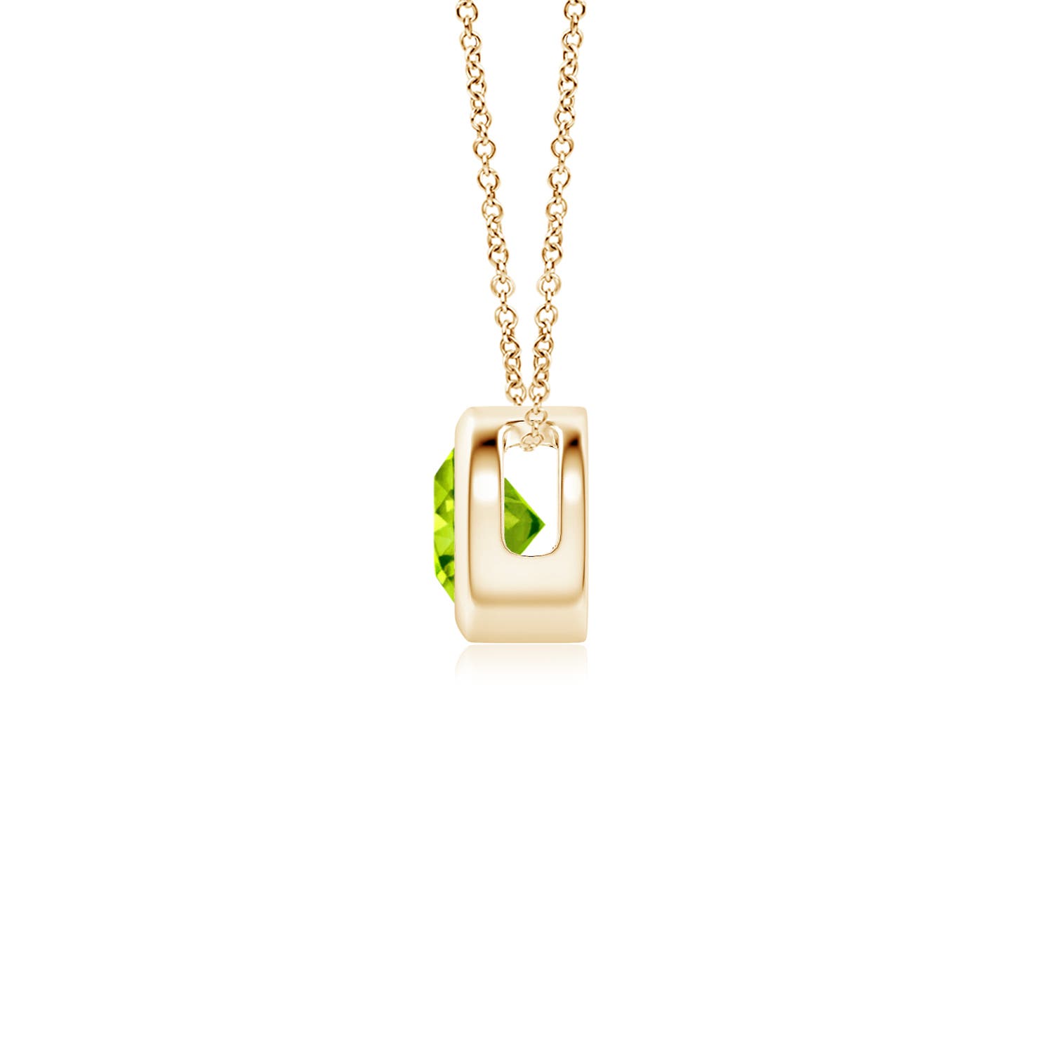 AAA - Peridot / 0.3 CT / 14 KT Yellow Gold