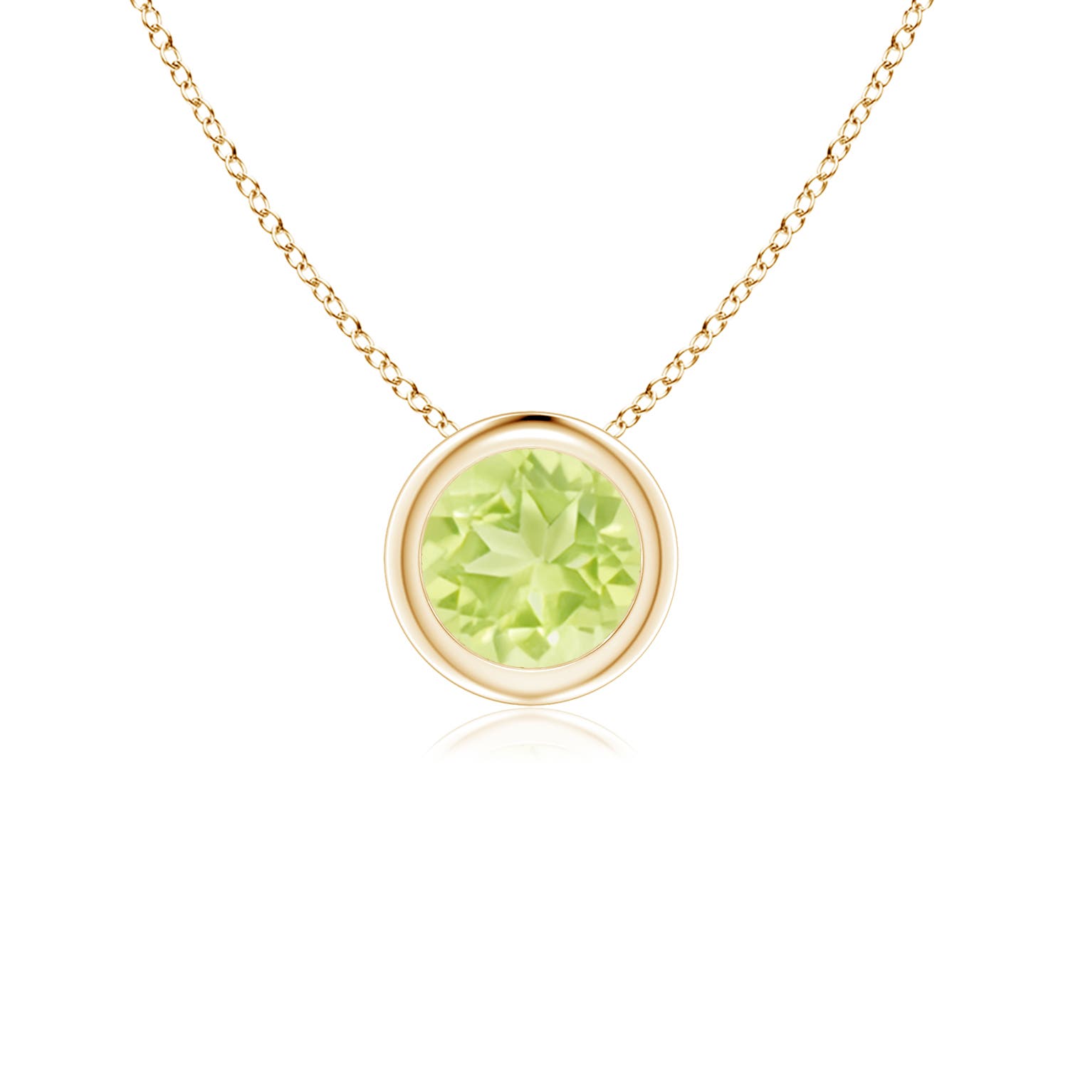 A - Peridot / 0.55 CT / 14 KT Yellow Gold