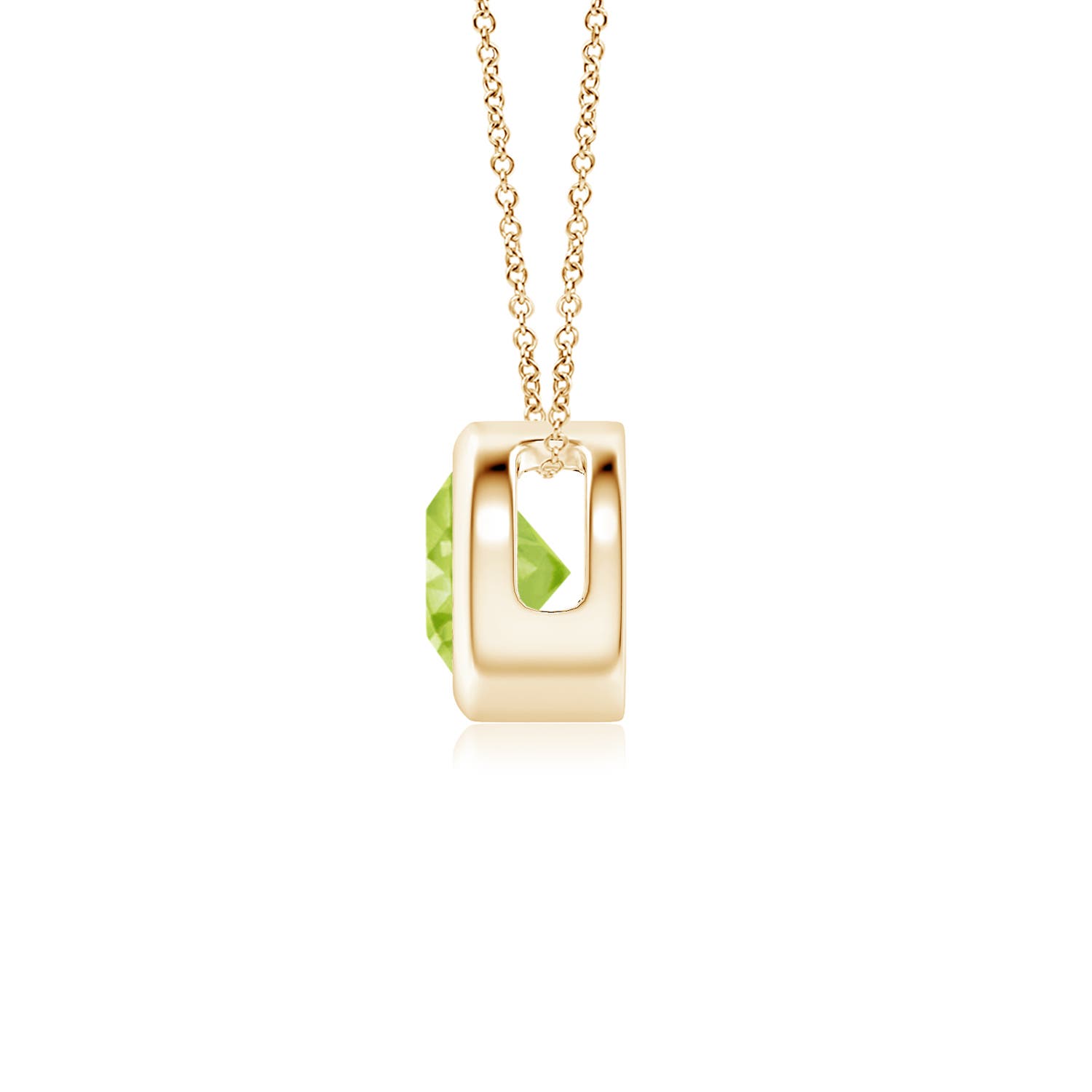 AA - Peridot / 0.55 CT / 14 KT Yellow Gold